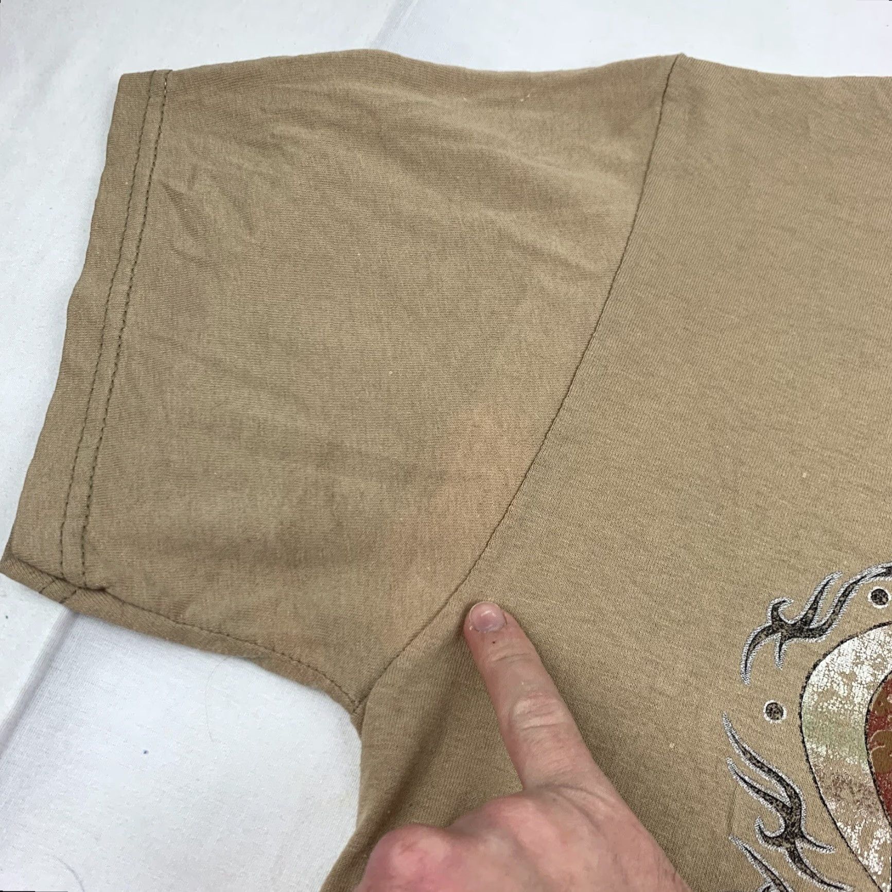 Jerzees VINTAGE Jerzees Hawaii Shirt Adult Medium Crew Neck Short Sleeve Brown Grunge Y2K Surfer Mens M Size US M / EU 48-50 / 2 - 6 Thumbnail