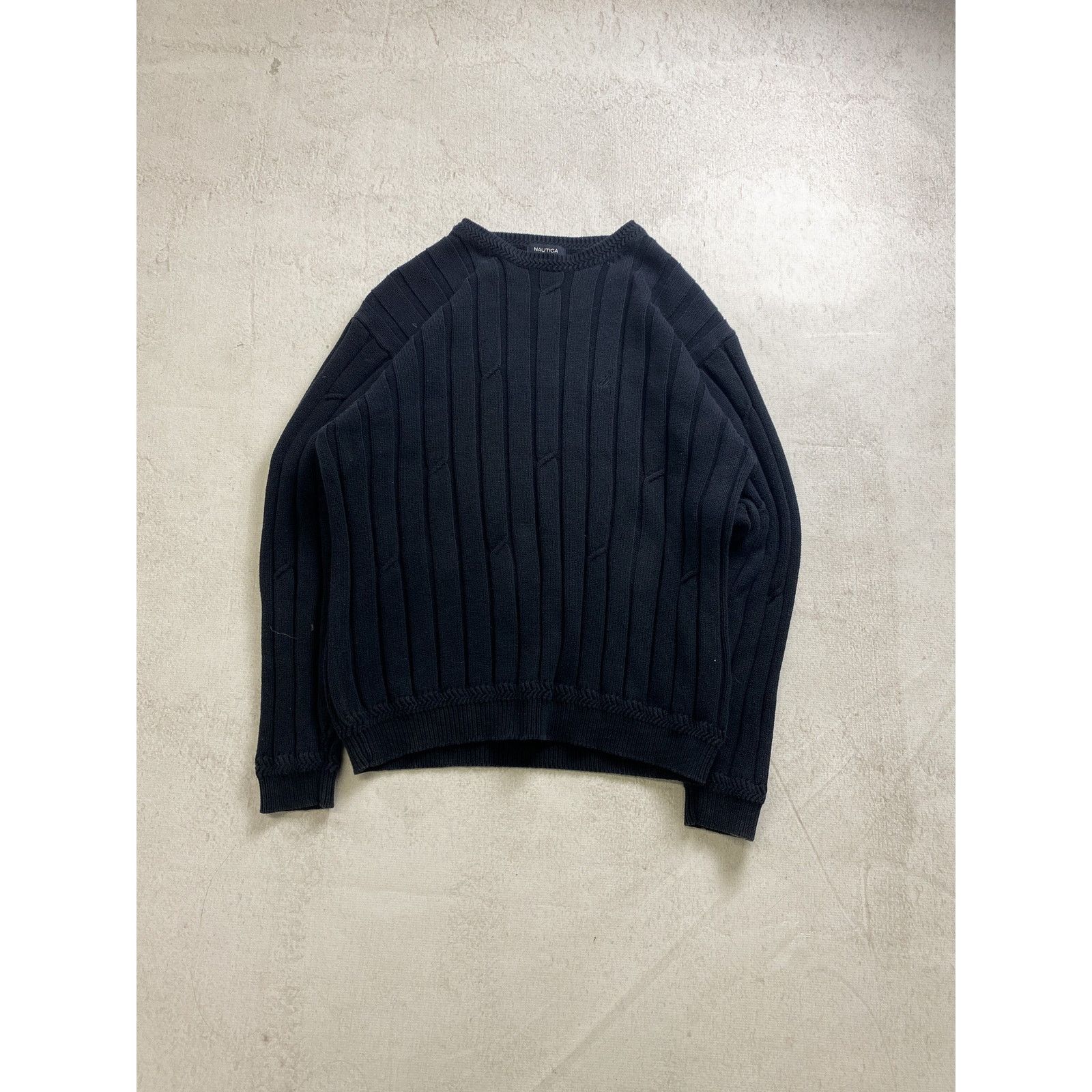 Nautica Vintage 90s Nautica Black Crewneck Sweater - Women's XL Size XL / US 12-14 / IT 48-50 - 1 Thumbnail