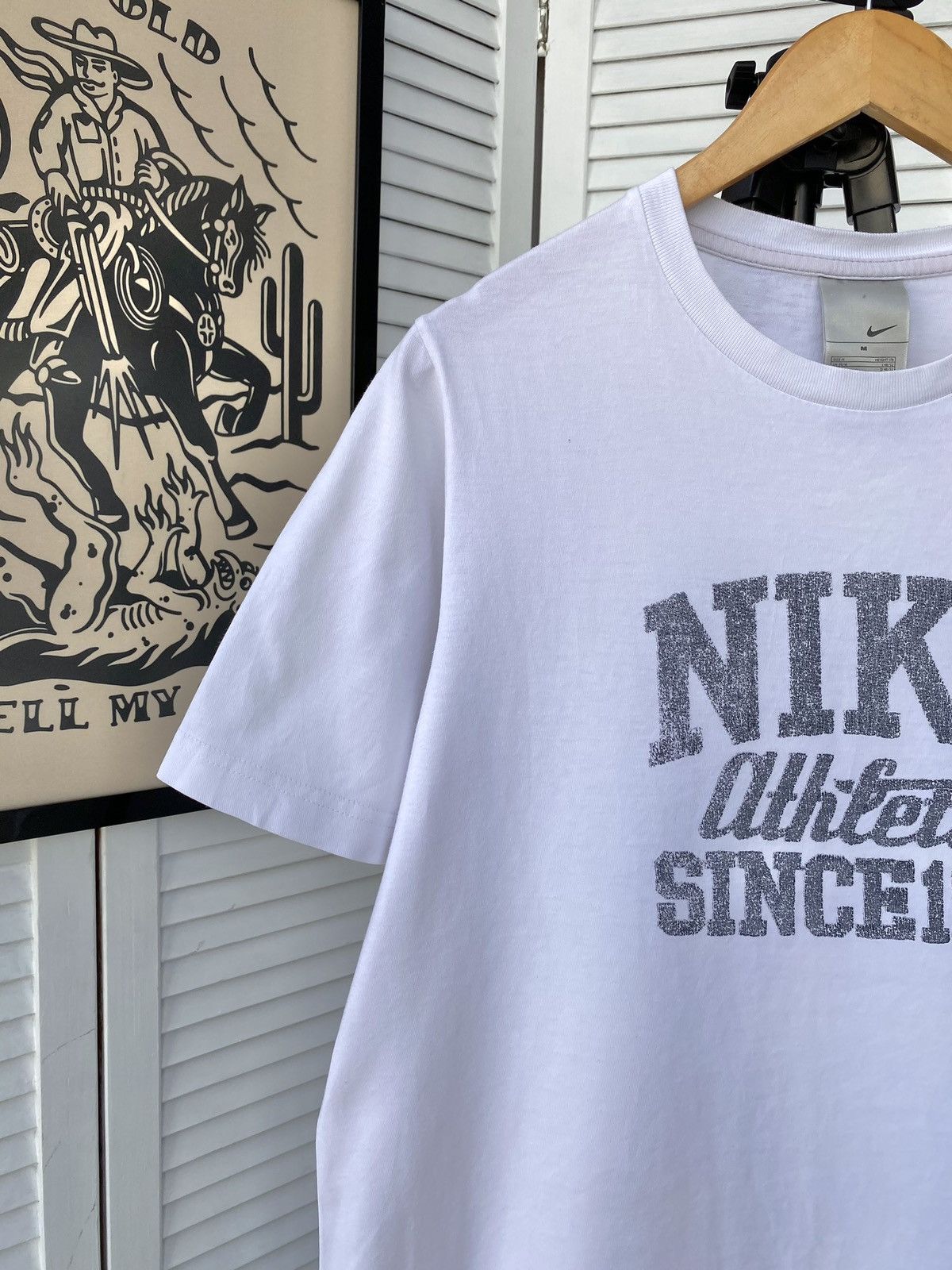 Nike × Vintage Nike Vintage Big Retro Logo Tee Shirt Y2K Size US M / EU 48-50 / 2 - 5 Thumbnail
