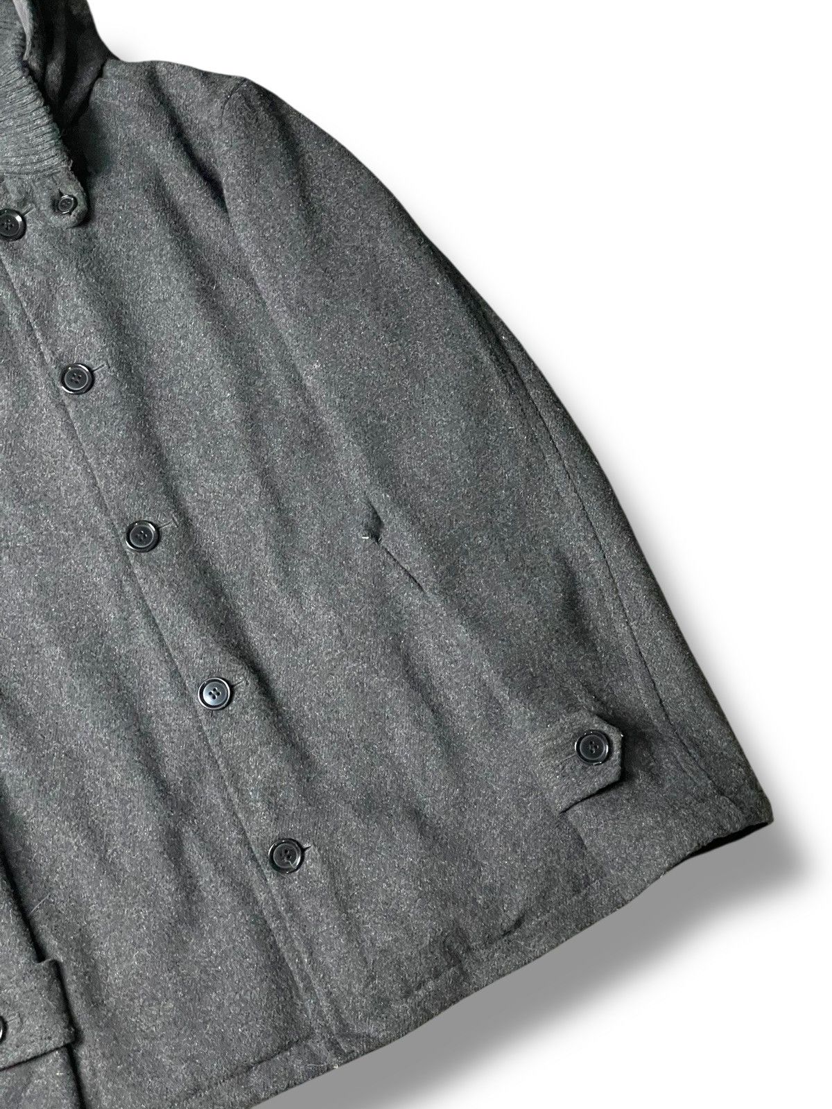 Japanese Brand × URBAN RESEARCH DOORS × Vintage Urban Research Wool Buttoned Hooded Jacket (109) Size US XXS / EU 40 - 3 Thumbnail