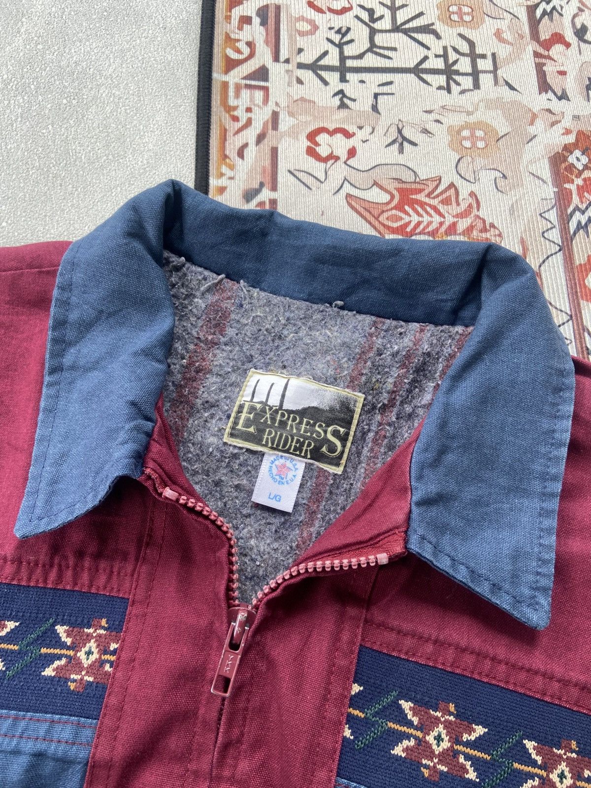 Vintage Aztec 90's Detroit Linen by Express Riders USA Size US L / EU 52-54 / 3 - 4 Thumbnail