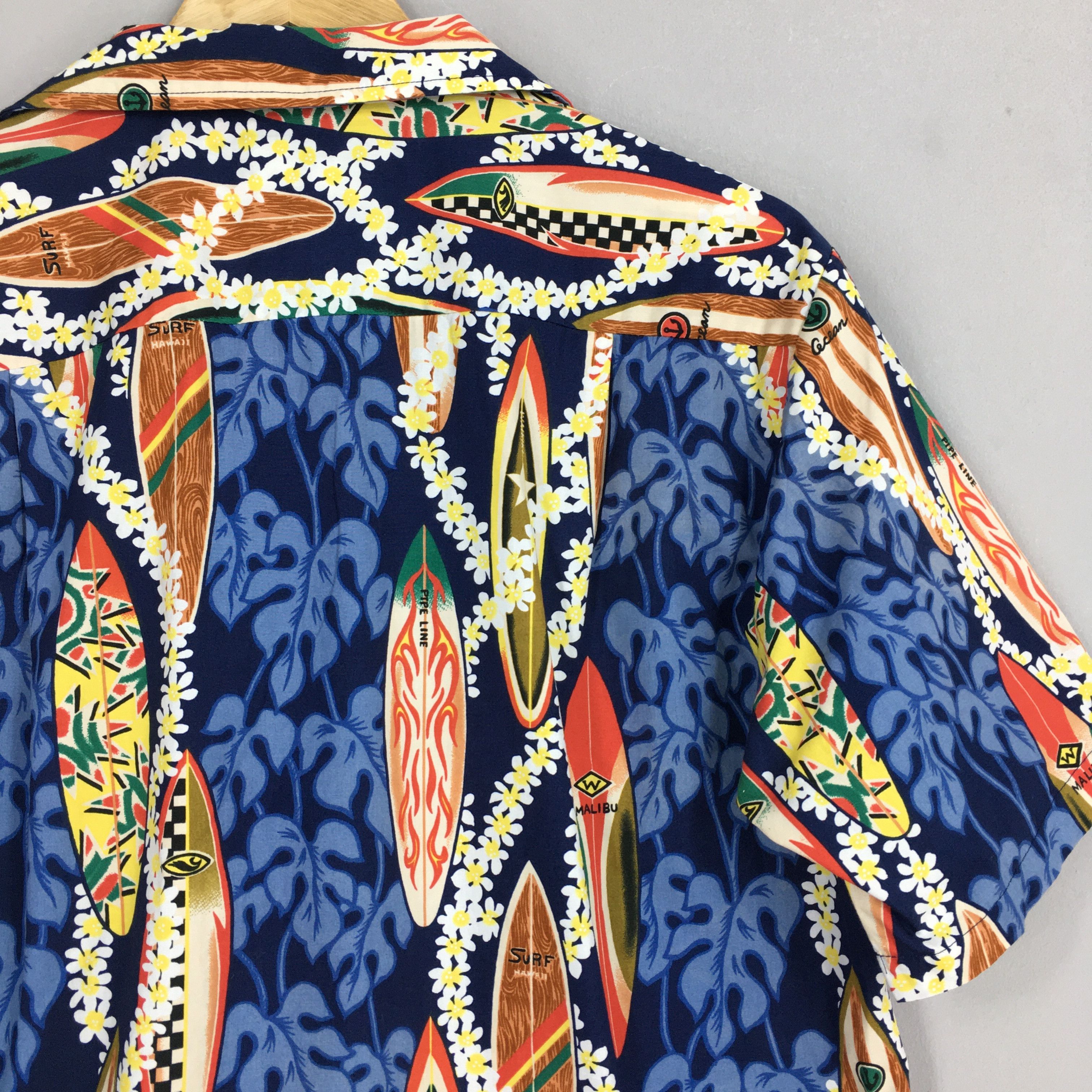 Life's a Beach Vintage Rjc Hawaiian Aloha Surfboard Cotton Shirts Small Size US S / EU 44-46 / 1 - 7 Thumbnail