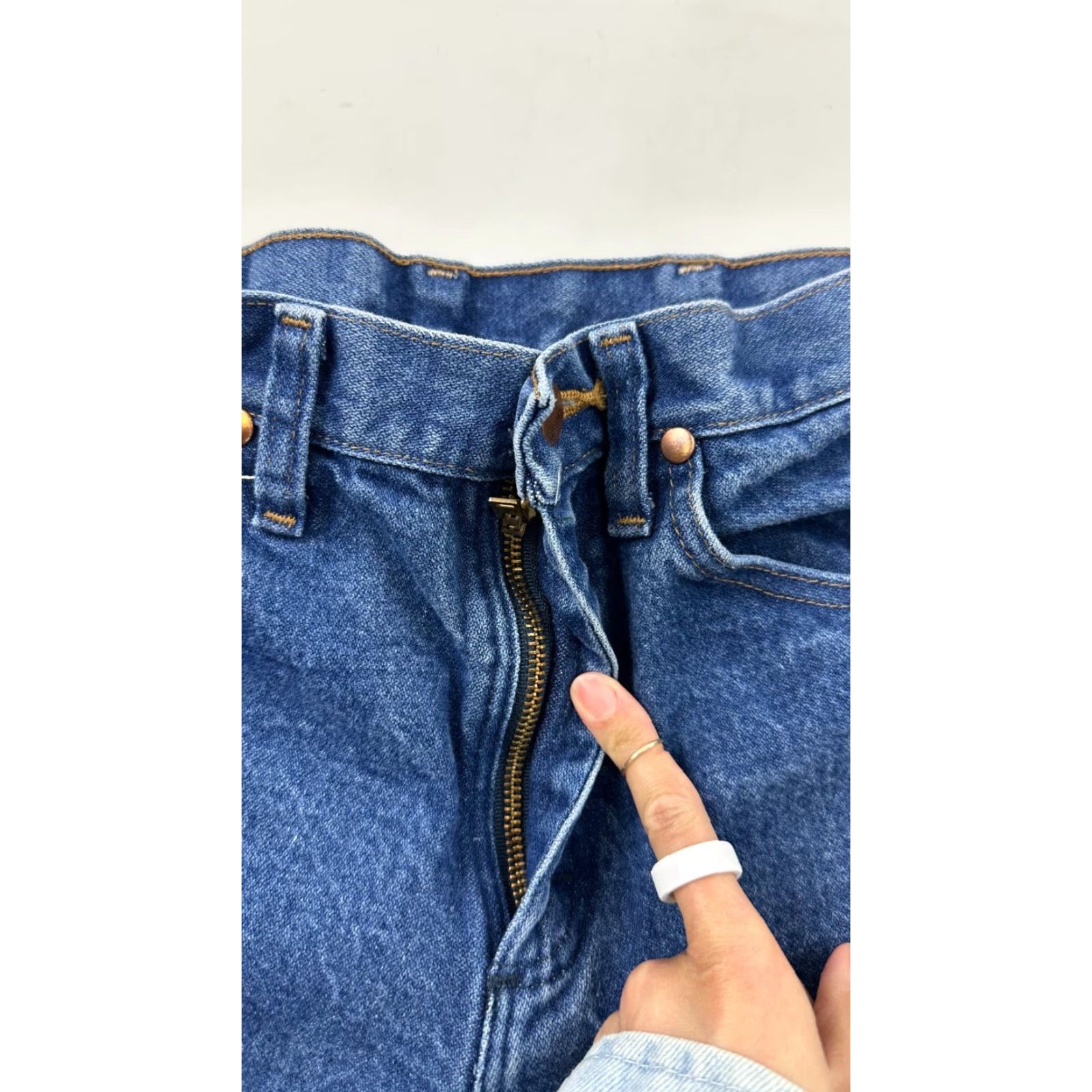Wrangler Wrangler Jeans Mens 29x30 Blue Denim Regular Fit Stretch Acid Wash 936DEN Size US 29 - 4 Thumbnail