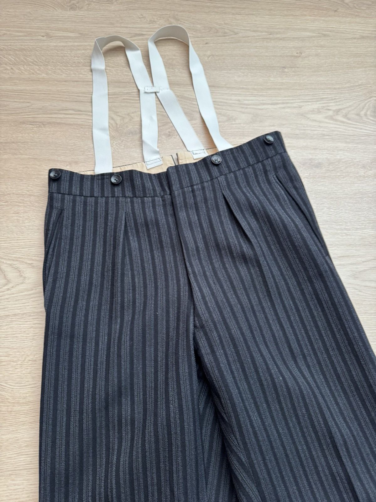 Vintage Vintage 40-50’s Archival Handmade Original WWII Wool Pants Size US 31 - 2 Thumbnail