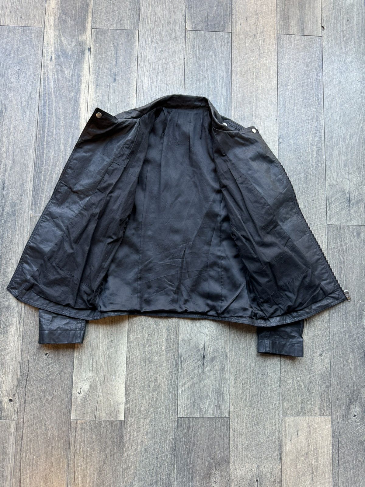 Rick Owens Drkshdw Rick Owens SS16 “Cyclops” zipper stooges leather jacket - 42 Size US M / EU 48-50 / 2 - 5 Thumbnail