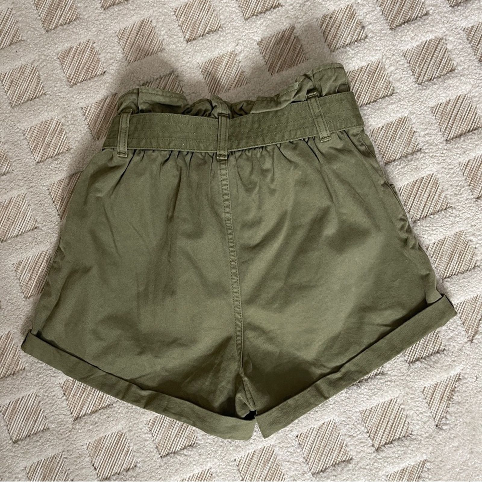 Abercrombie & Fitch Abercrombie & Fitch Paper Bag High Waisted Shorts Size 28" / US 6 / IT 42 - 4 Thumbnail