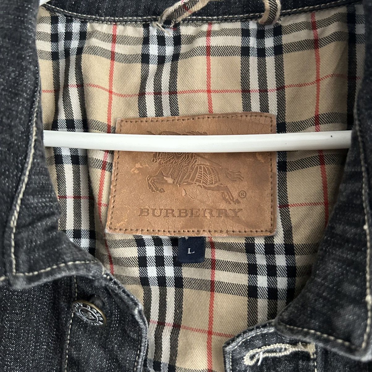 Burberry × Japanese Brand × Vintage Vintage Burberry denim jacket katana nova check Size US L / EU 52-54 / 3 - 3 Thumbnail