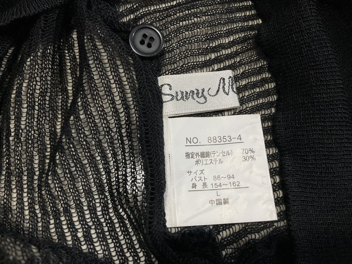 Hysteric Glamour × Japanese Brand × Seditionaries 🔥Sick Y2K Japanese Knit Sheer Ruffle Neck Top Tee Size US L / EU 52-54 / 3 - 7 Thumbnail