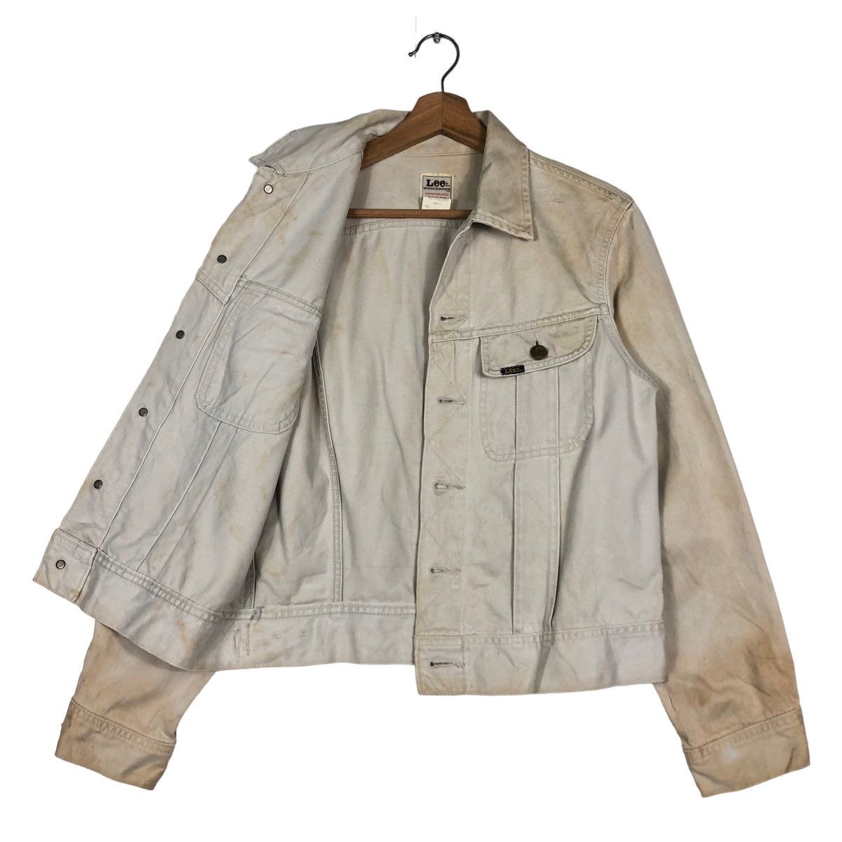 Japanese Brand 🔥Vintage Cropped Biker Trucker Jacket Lee Western Usa Size US M / EU 48-50 / 2 - 11 Thumbnail