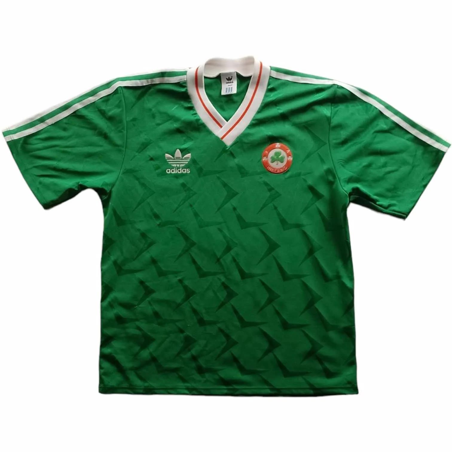 Adidas Ireland 1990-92 Adidas home football jersey size M Size US M / EU 48-50 / 2 - 1 Thumbnail