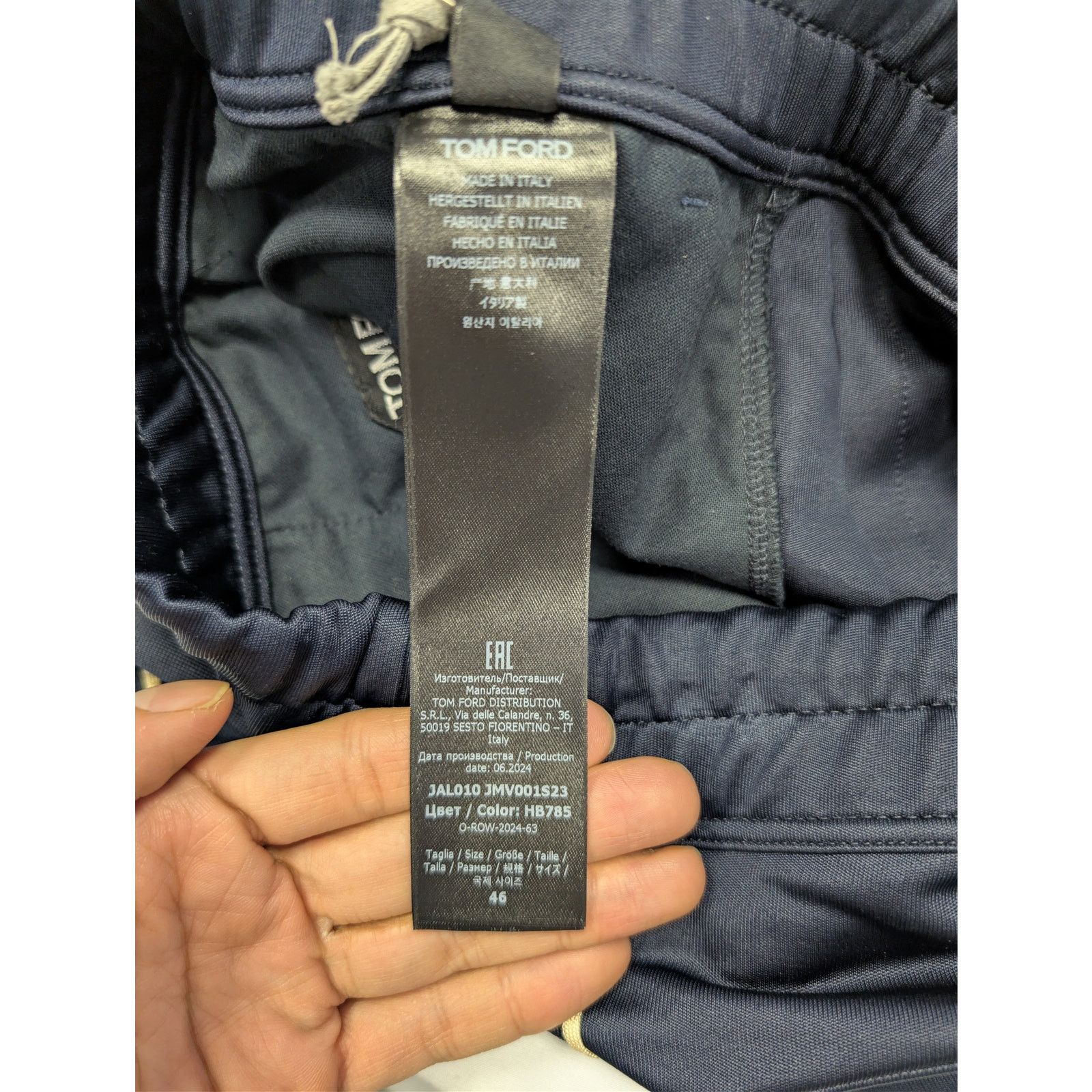 Tom Ford o1rshd1 Cut and Sewn Pant Sweatpants / Trousers in Ink Blue Size US 30 / EU 46 - 16 Thumbnail