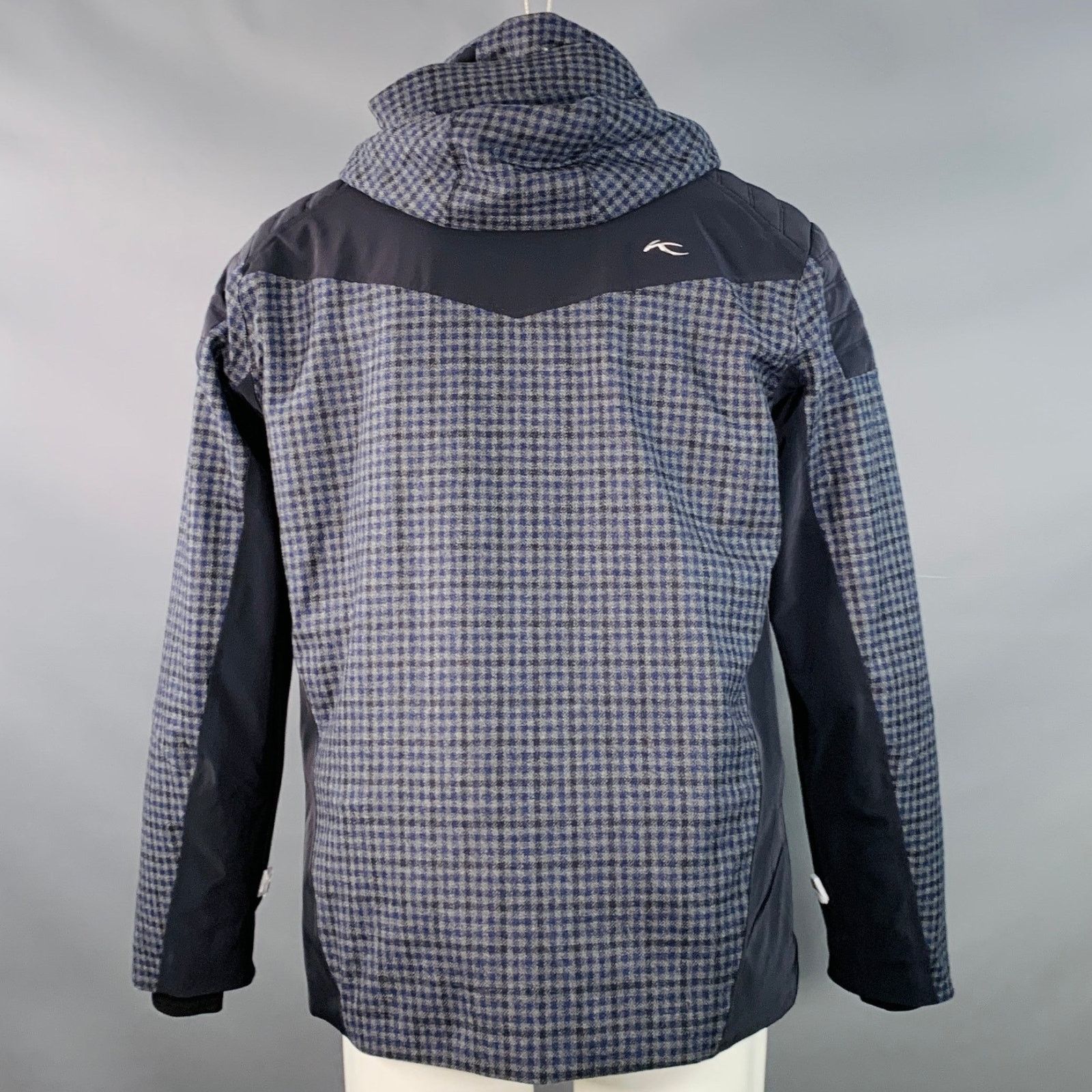 KJUS KJUS Formula SE Black Grey Blue Plaid Polyamide Ski Jacket Size US M / EU 48-50 / 2 - 5 Thumbnail