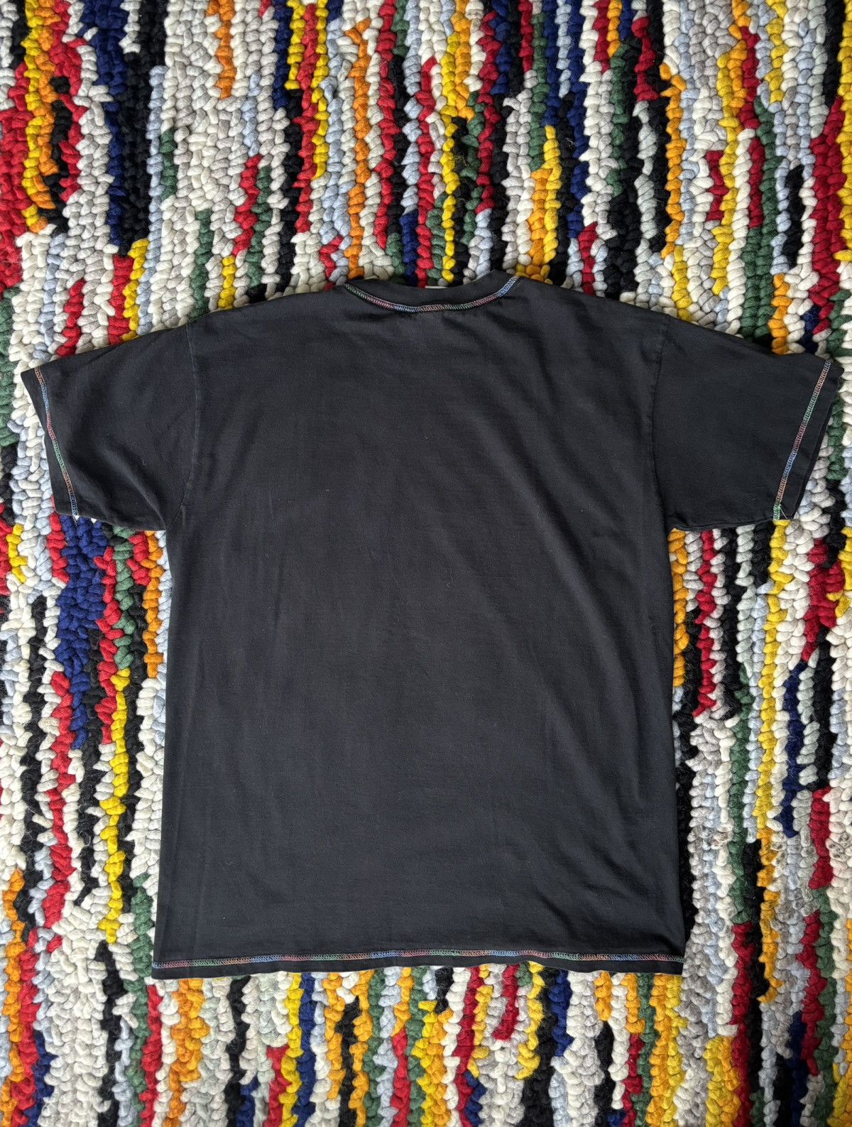 Vintage Vintage Blank Tee Shirt Rainbow Stitching Size US M / EU 48-50 / 2 - 2 Thumbnail
