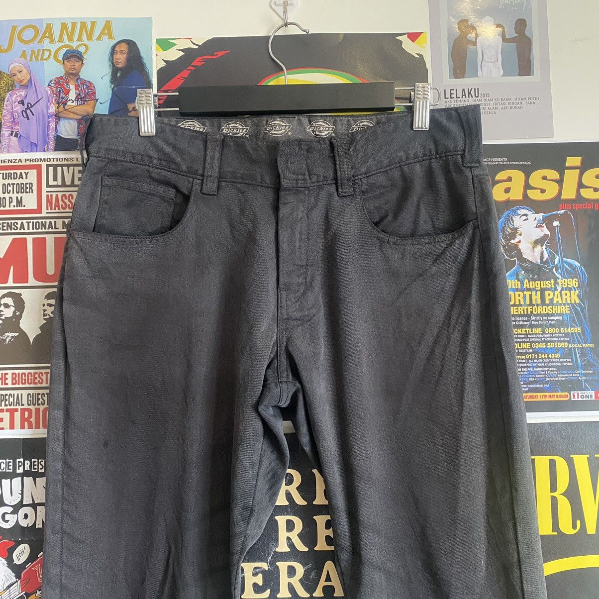 Vintage Vintage Dickies Faded Black Chino Pants Size US 33 - 2 Thumbnail