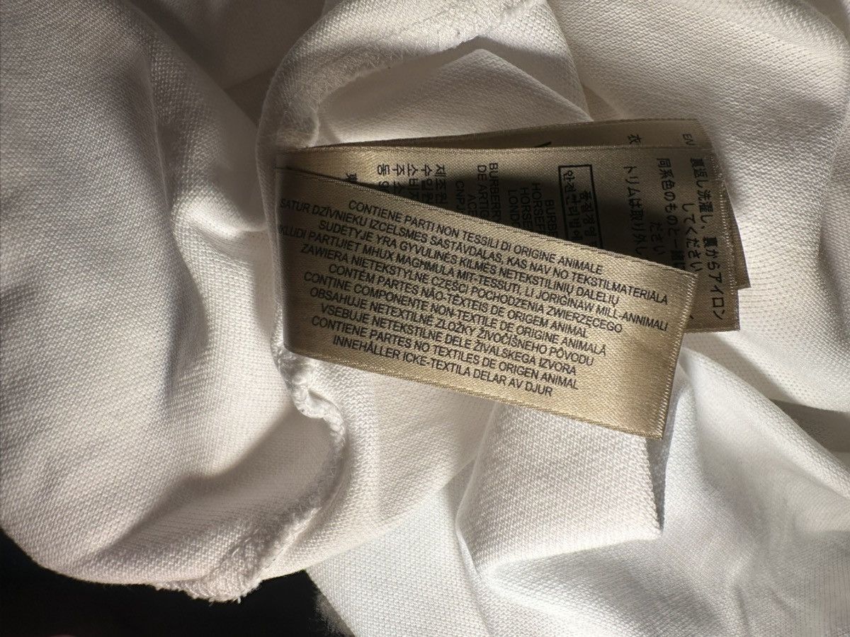 Burberry Burberry White Piqué Polo L — Animal Patch, Check Placket Size US L / EU 52-54 / 3 - 10 Thumbnail
