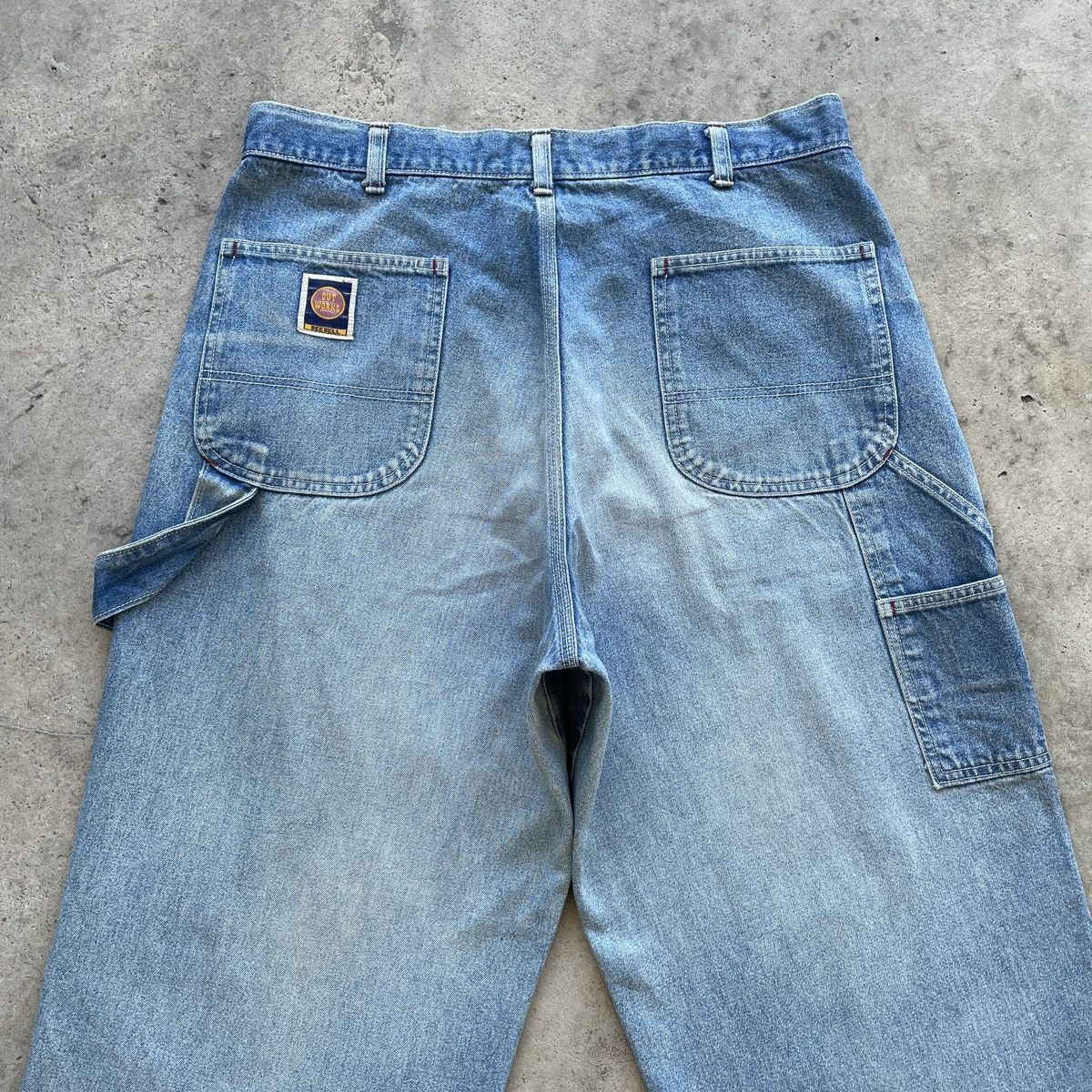 Japanese Brand Vintage Japanese Faded Baggy Jeans Denim Pants Workwear W33 Size US 33 - 10 Thumbnail