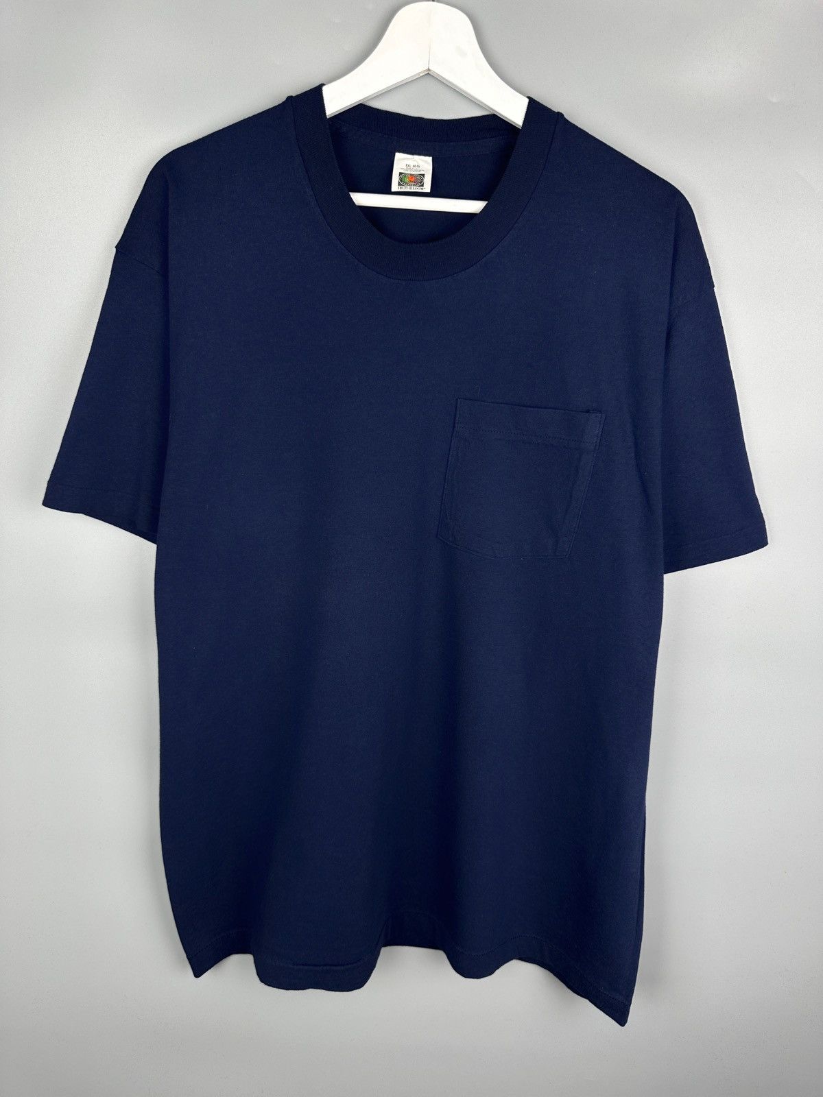 トップス 90s FRUIT OF THE LOOM BLANK TEE NOS vintage 90s BLANK KELLY GREEN T-Shirt XL fruit of the