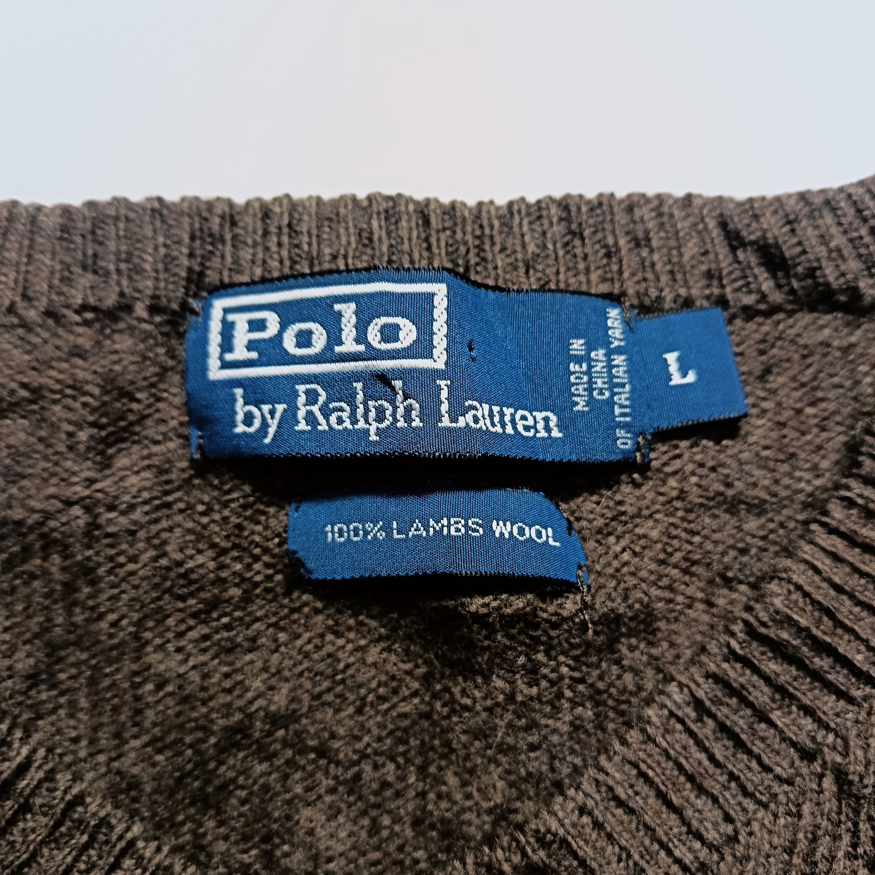 Polo Ralph Lauren Vintage Polo Ralph Lauren Lambswool Sweater Size US L / EU 52-54 / 3 - 5 Thumbnail