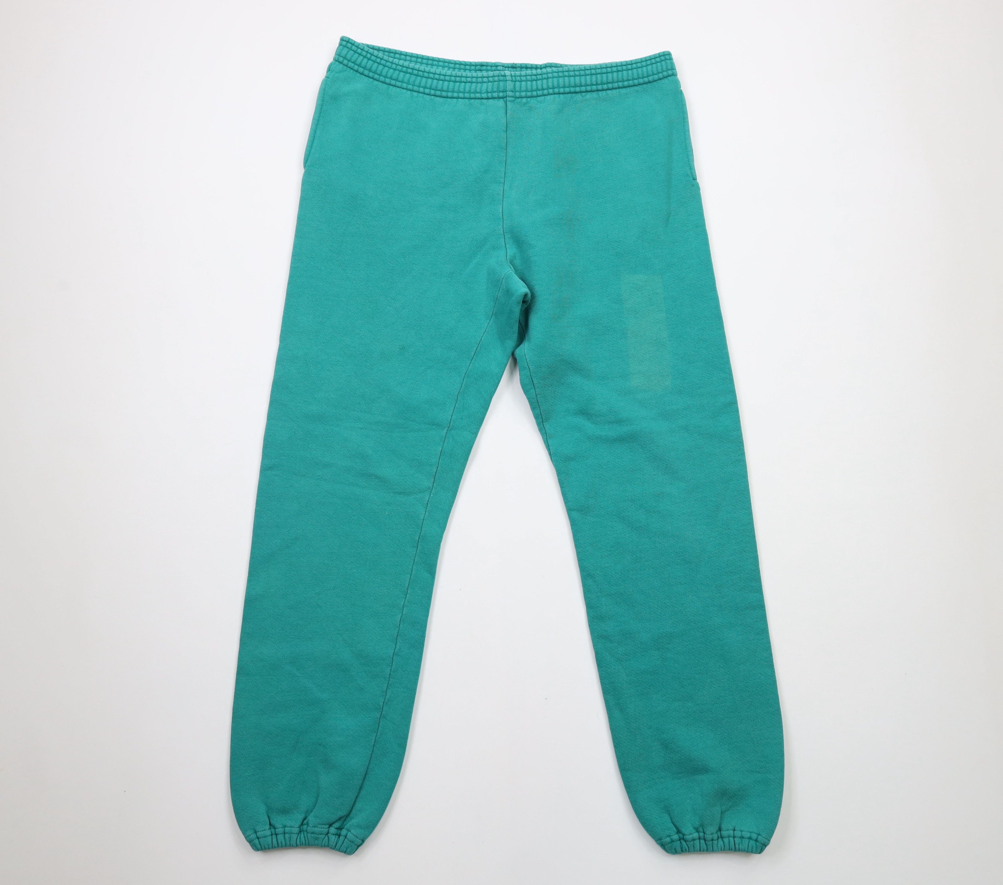 Russell Athletic × Vintage Vintage 90s Russell Athletic Blank Heavyweight Joggers USA Size US 34 / EU 50 - 1 Thumbnail