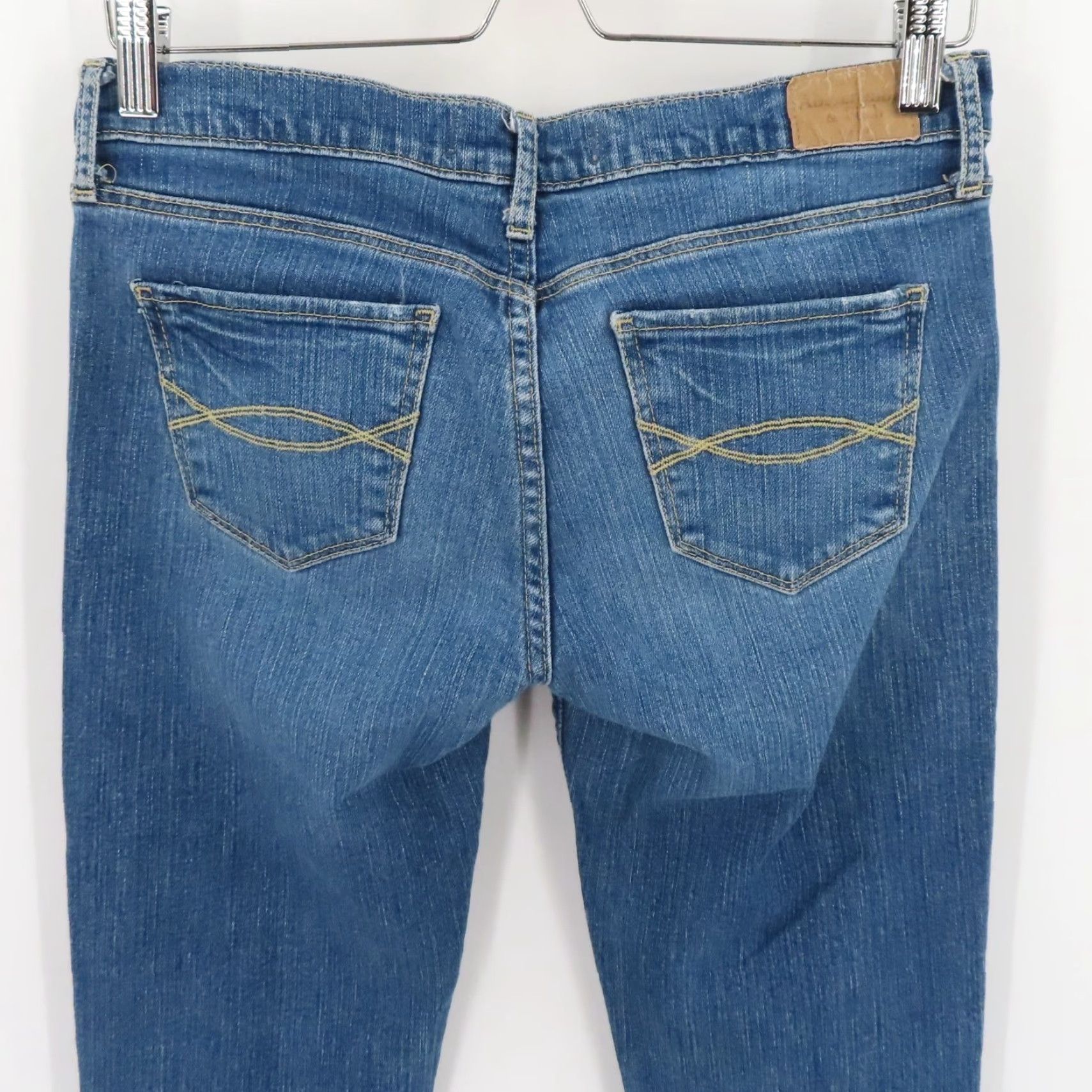 Abercrombie & Fitch Abercrombie & Fitch Womens Jeans Flared 4 Long 4L Medium Blue Denim Cotton Regular 5-Pocket Size 27" / US 4 / IT 40 - 4 Thumbnail
