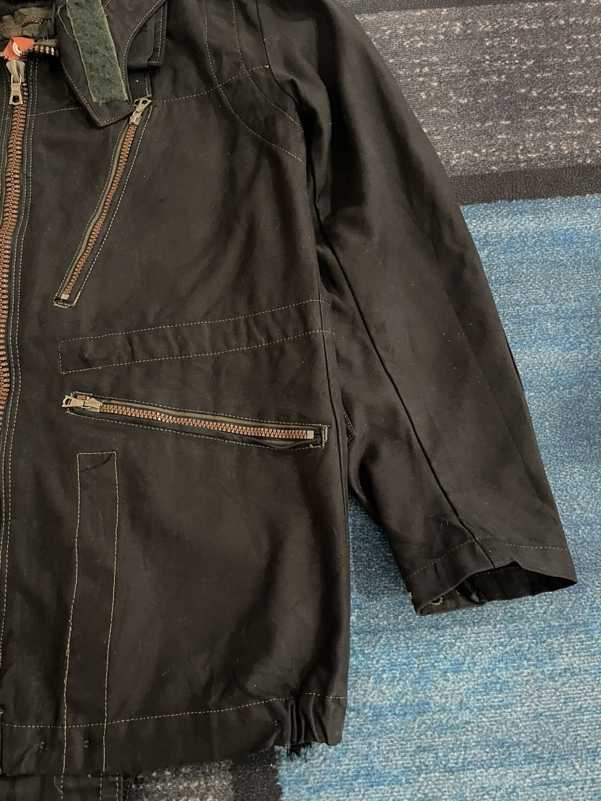 Vintage Vintage C46 70s Swedish Military Hoodie Jacket Size US L / EU 52-54 / 3 - 7 Thumbnail
