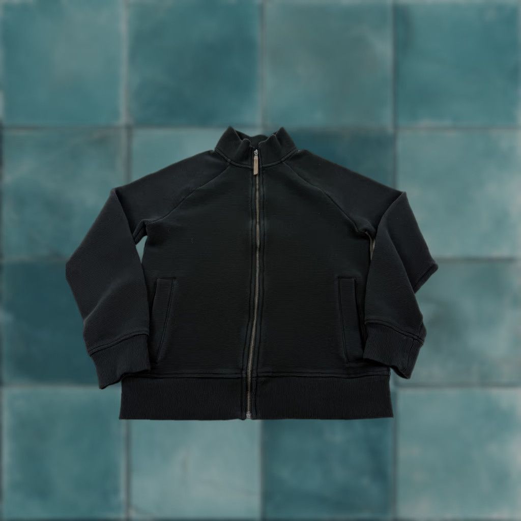 Banana Republic Banana Republic Sweatshirt Mens M Black Full Zip Fleece Mock Neck Pockets Size US M / EU 48-50 / 2 - 1 Thumbnail