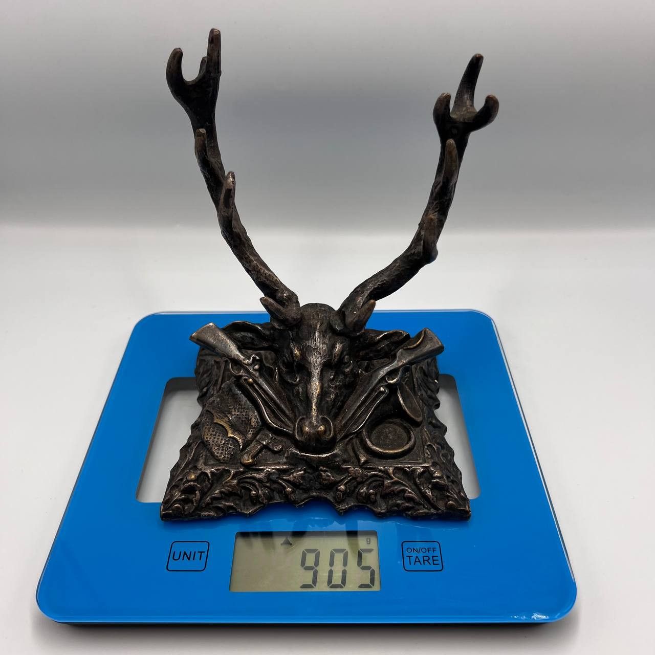 Vintage 1970s Vintage Bronze Deer Head Wall/Table Decor for Hunter Size ONE SIZE - 4 Thumbnail