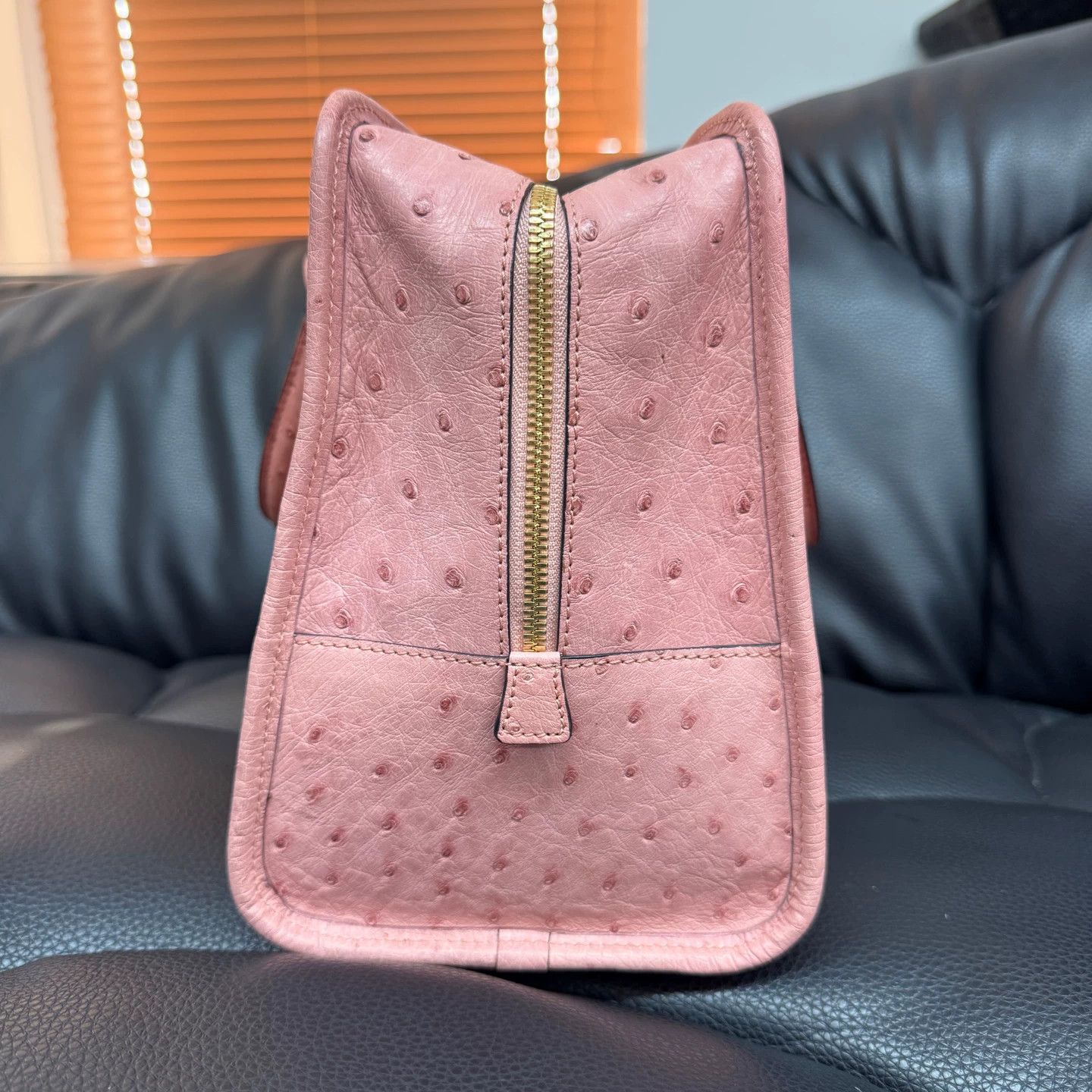 Loewe Loewe Ostrich Leather Tote 36x16x23cm New Size ONE SIZE - 2 Thumbnail