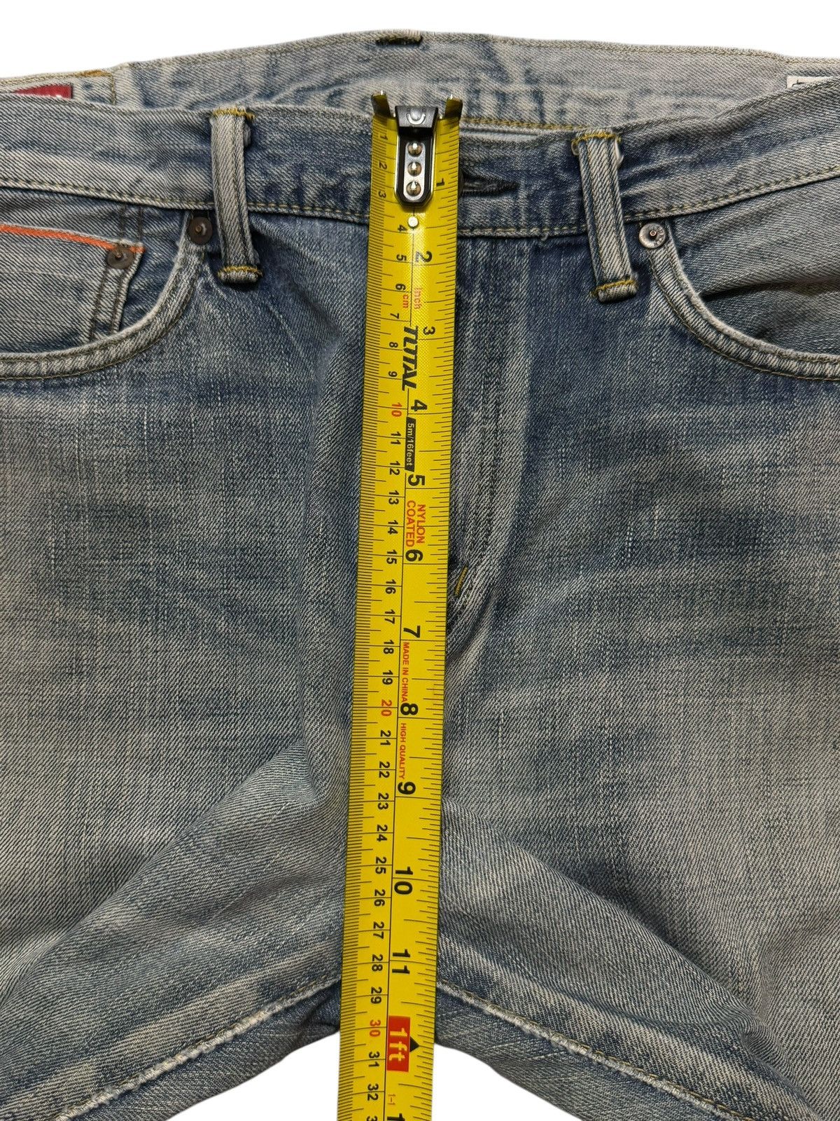 Edwin Vintage 90s Japan Edwin Selvedge Blue Faded Wash Straight Size US 33 - 14 Thumbnail