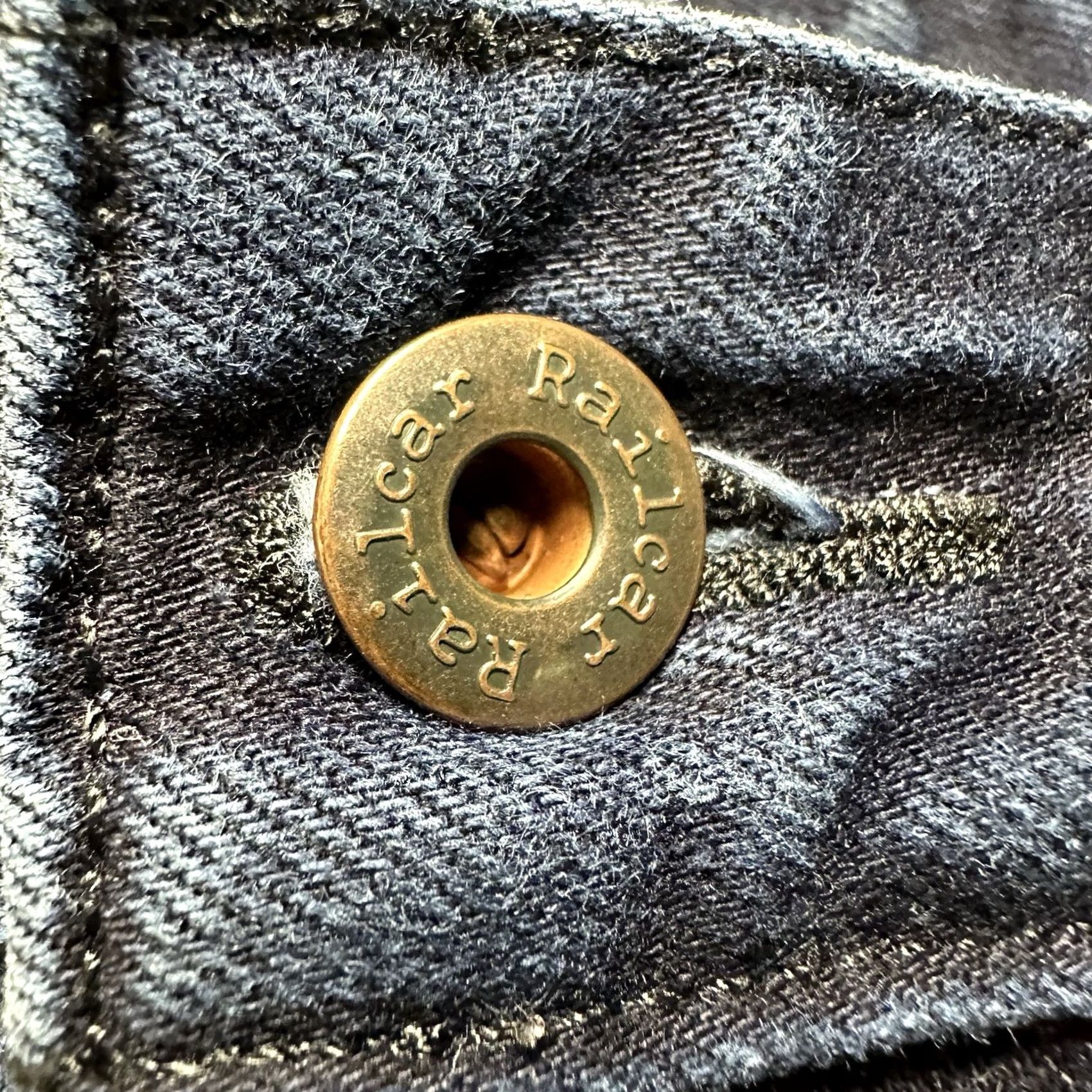 Railcar Fine Goods Railcar Fine Goods Jeans Mens Slim Fit Selvedge Denim Dark Wash Blue 32(32x32) Size US 32 / EU 48 - 5 Thumbnail