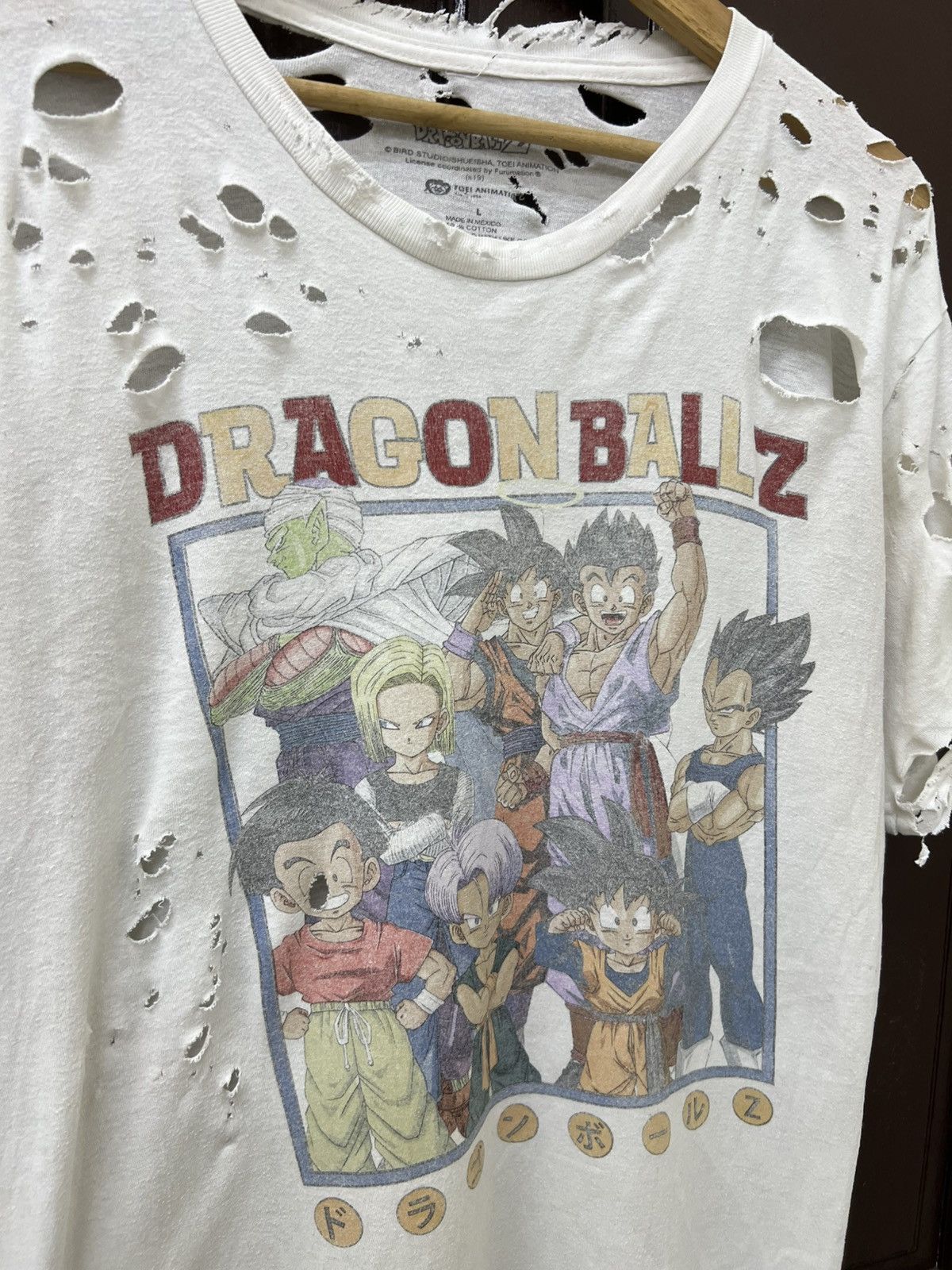 Anime VINTAGE Thrashed Faded Dragon Ball Z Distressed Tee Size US L / EU 52-54 / 3 - 5 Thumbnail