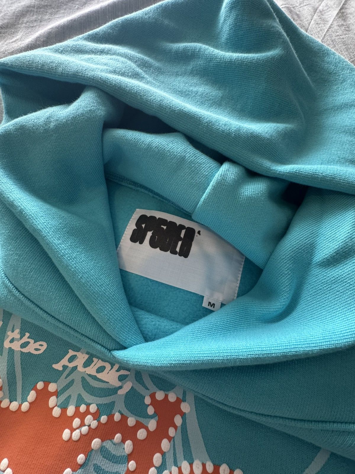 Sp5der Sp5der cyan punk v2 hoodie Size US M / EU 48-50 / 2 - 3 Thumbnail