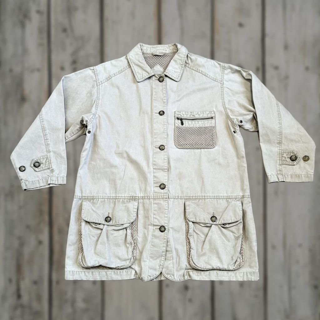 Eddie Bauer Vintage Eddie Bauer Jacket L Khaki Utility Hunting Safari With Multiple Pockets Size US L / EU 52-54 / 3 - 1 Thumbnail