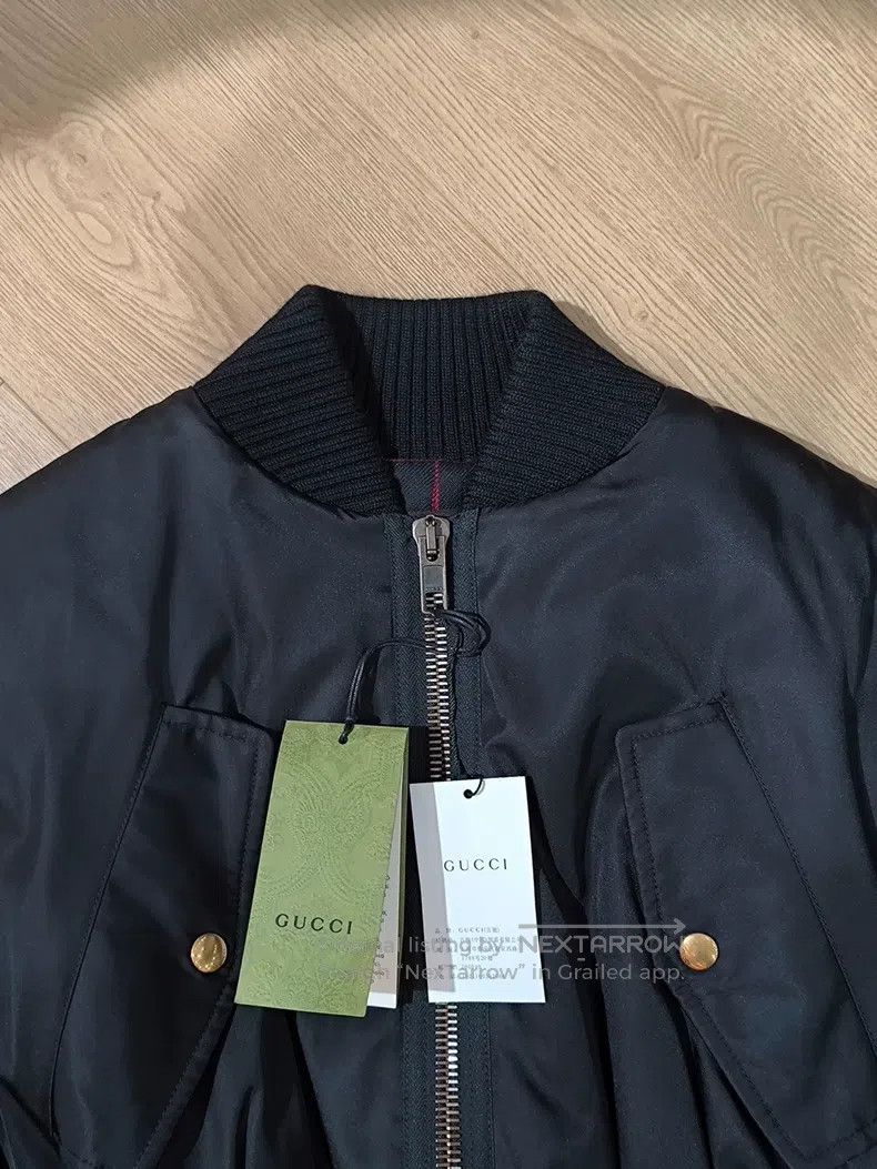 Gucci Gucci FW22 Solid Colour Zipper Detachable Sleeve Bomber Ja Size XS / US 0-2 / IT 36-38 - 3 Thumbnail