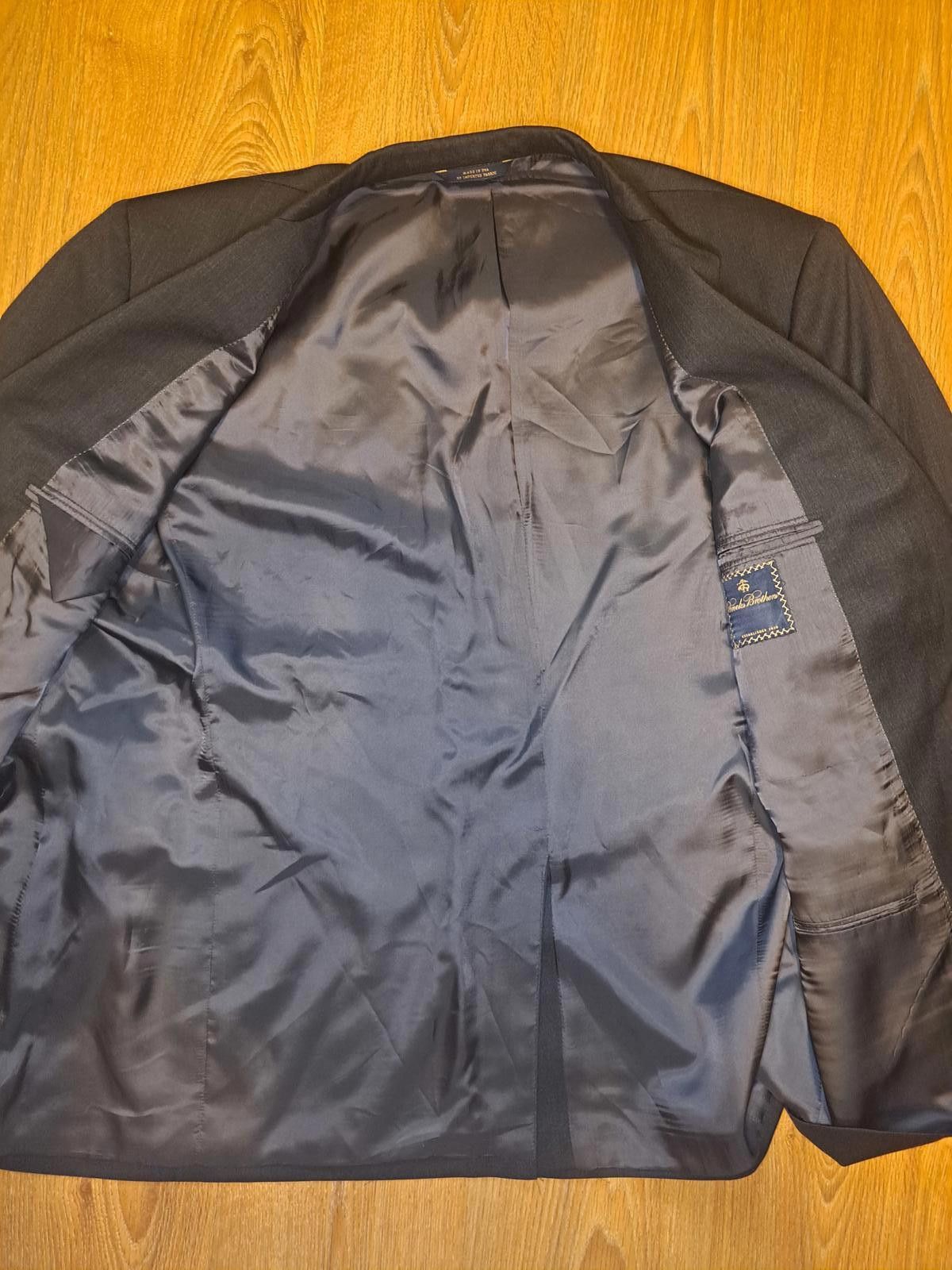 Brooks Brothers Brooks Brothers Suit Jacket Separate 48R Charcoal Gray Size 48R - 7 Thumbnail
