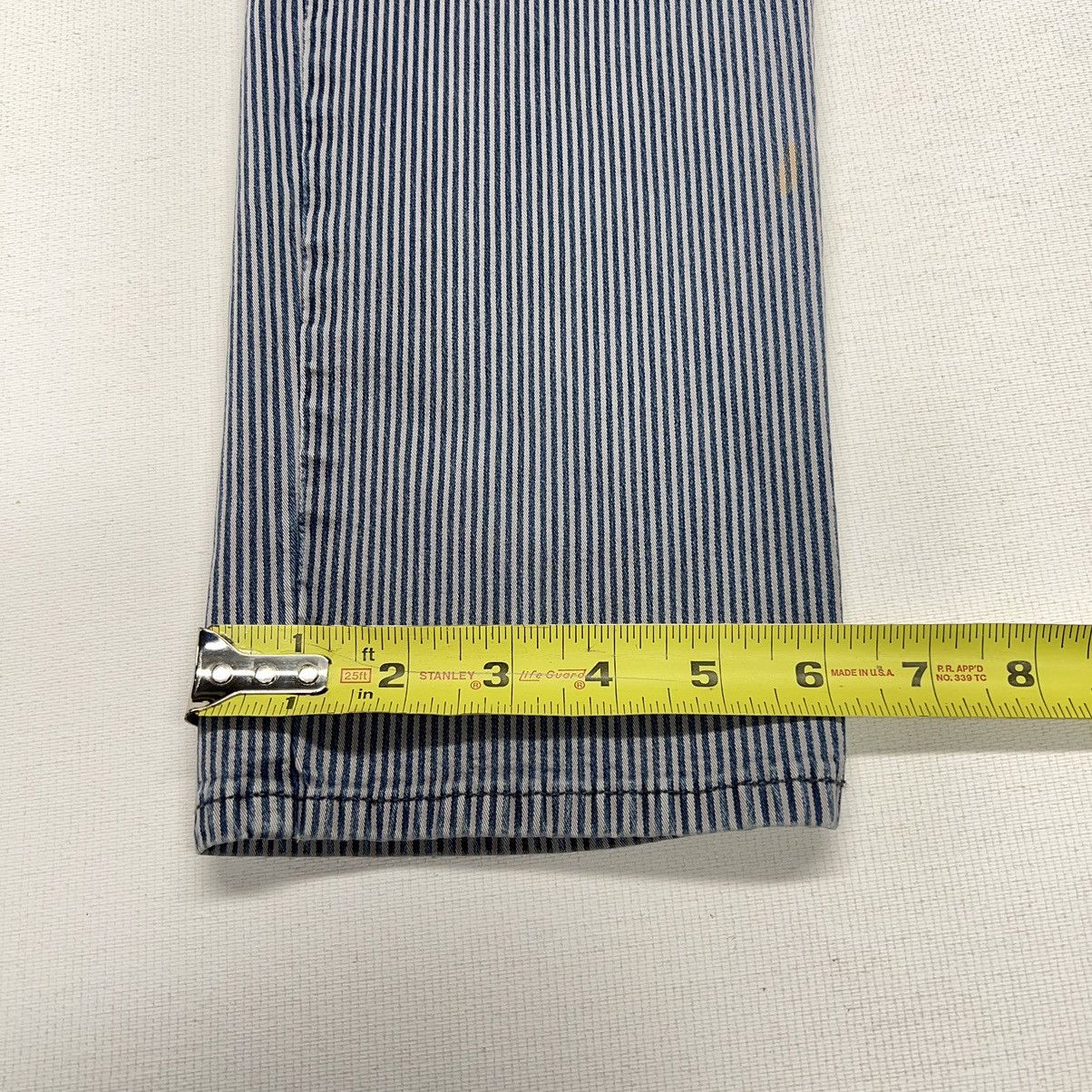 Vince Vince Pants Blue Striped Slim Casual Dress Made In USA Size 30" / US 8 / IT 44 - 19 Thumbnail