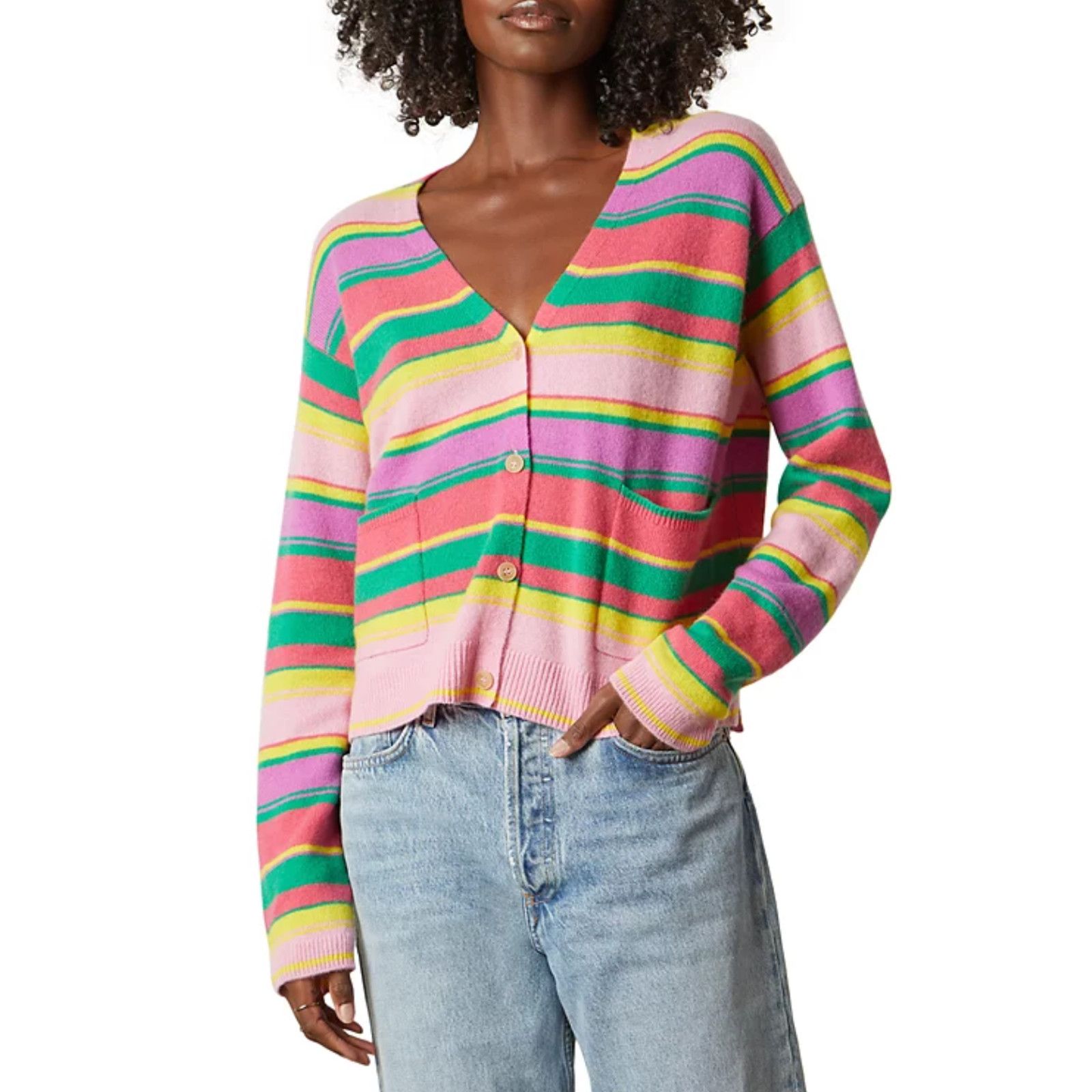 Velvet Velvet by Graham & Spencer Jane Long Sleeve Cardigan Multi Size XS / US 0-2 / IT 36-38 - 1 Thumbnail