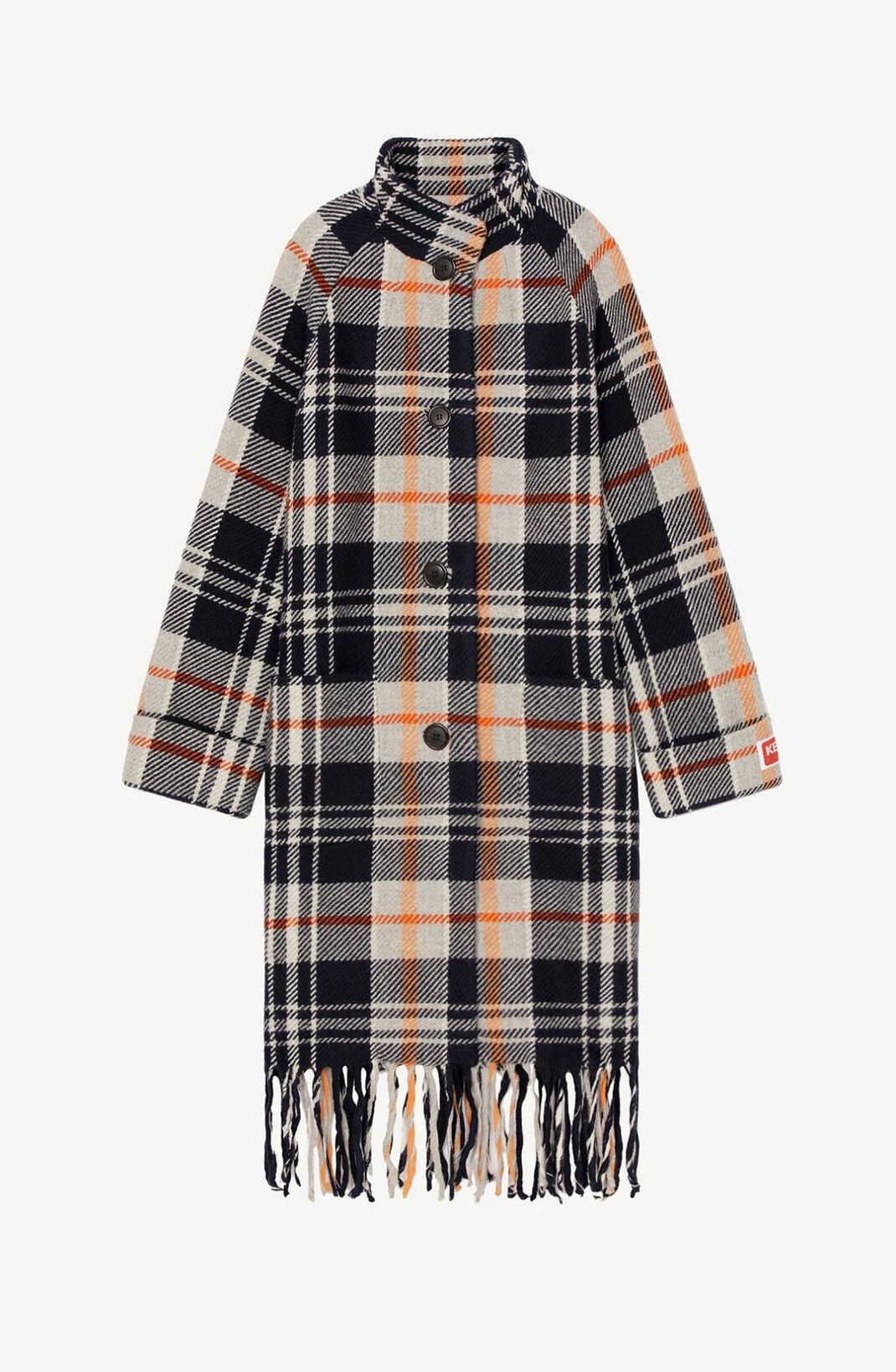 Kenzo o1y1025 Turtleneck Coat in Multicolor Size XS / US 0-2 / IT 36-38 - 1 Thumbnail