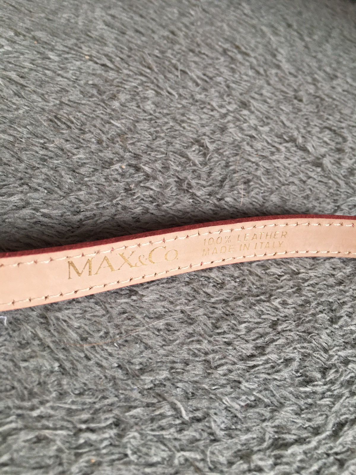 MAX&Co. × Max Mara Max Mara Max & Co. Pink Designer Leather Dress Belt Size ONE SIZE - 5 Thumbnail
