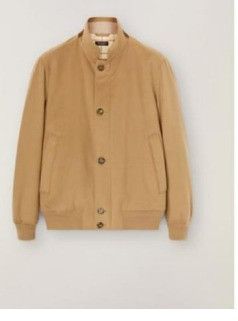 image of Loro Piana O1W1Db11223 Bomber Jacket In Atenlope, Men's (Size Medium)