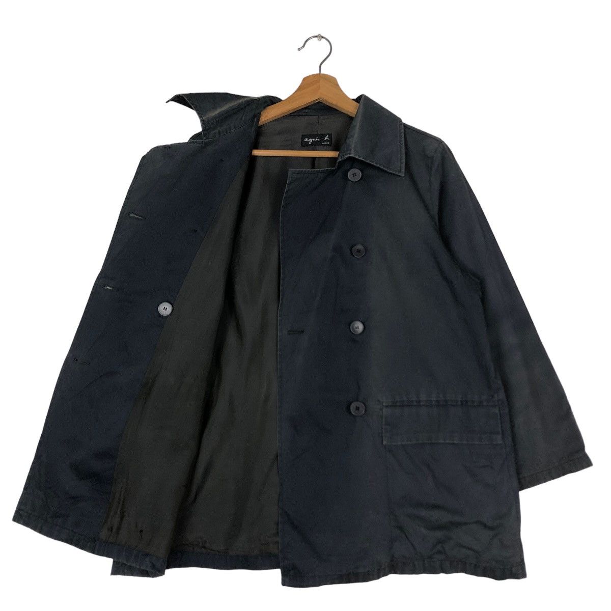 agnes b. 🔥Vintage Chore Jacket Agnes B. Double Breast Issey Miyake Size US M / EU 48-50 / 2 - 11 Thumbnail