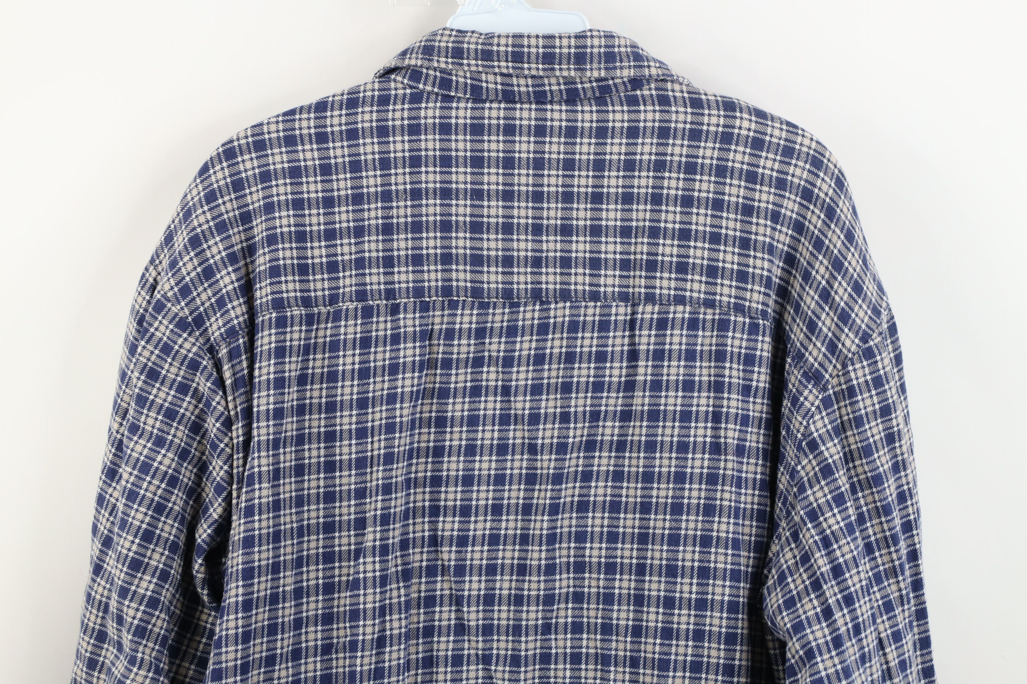 Vintage Vintage 90s Streetwear Waffle Lined Flannel Shirt Jacket Size US L / EU 52-54 / 3 - 12 Thumbnail