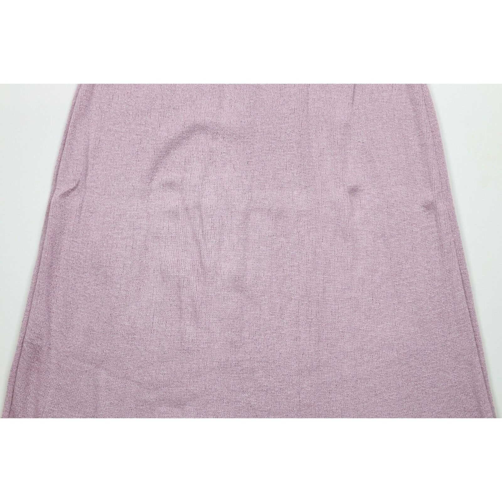 Vintage Vintage 70s Streetwear Blank Knit Skirt Lilac Purple Size 28" / US 6 / IT 42 - 9 Thumbnail