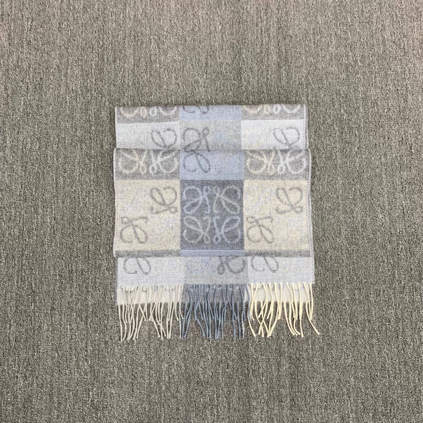 Loewe LOEWE Wool Color Blocked Checkerboard Scarf New Size ONE SIZE - 9 Thumbnail