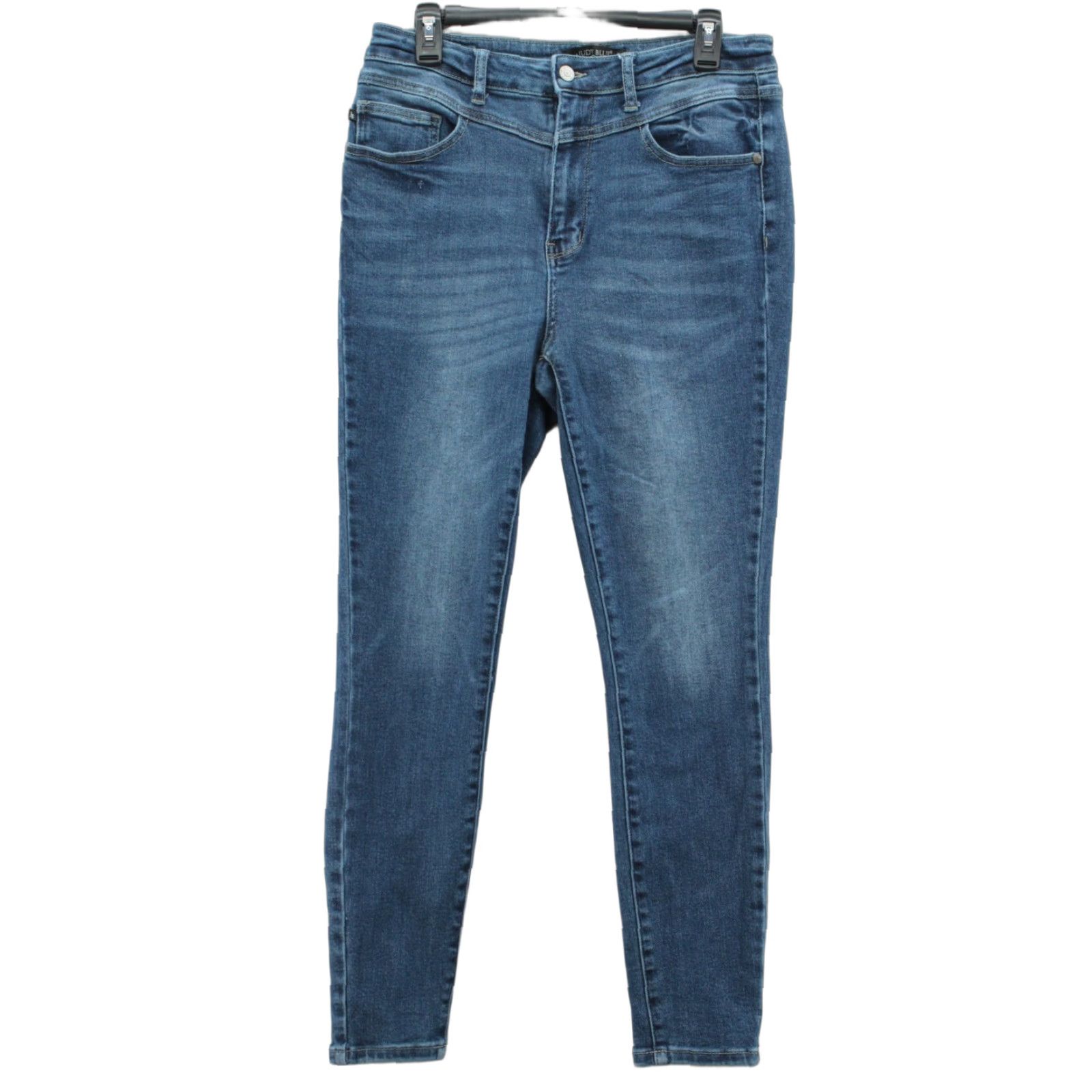 Vintage Judy Blue Jeans Womens 11/30 Blue High Rise Mom Jean Dark Wash Casual Stretch - 28 Inseam - 5-Pocket - Regular - Size 11/30 - Blue - Denim - Womens Size 30" / US 8 / IT 44 - 1 Thumbnail