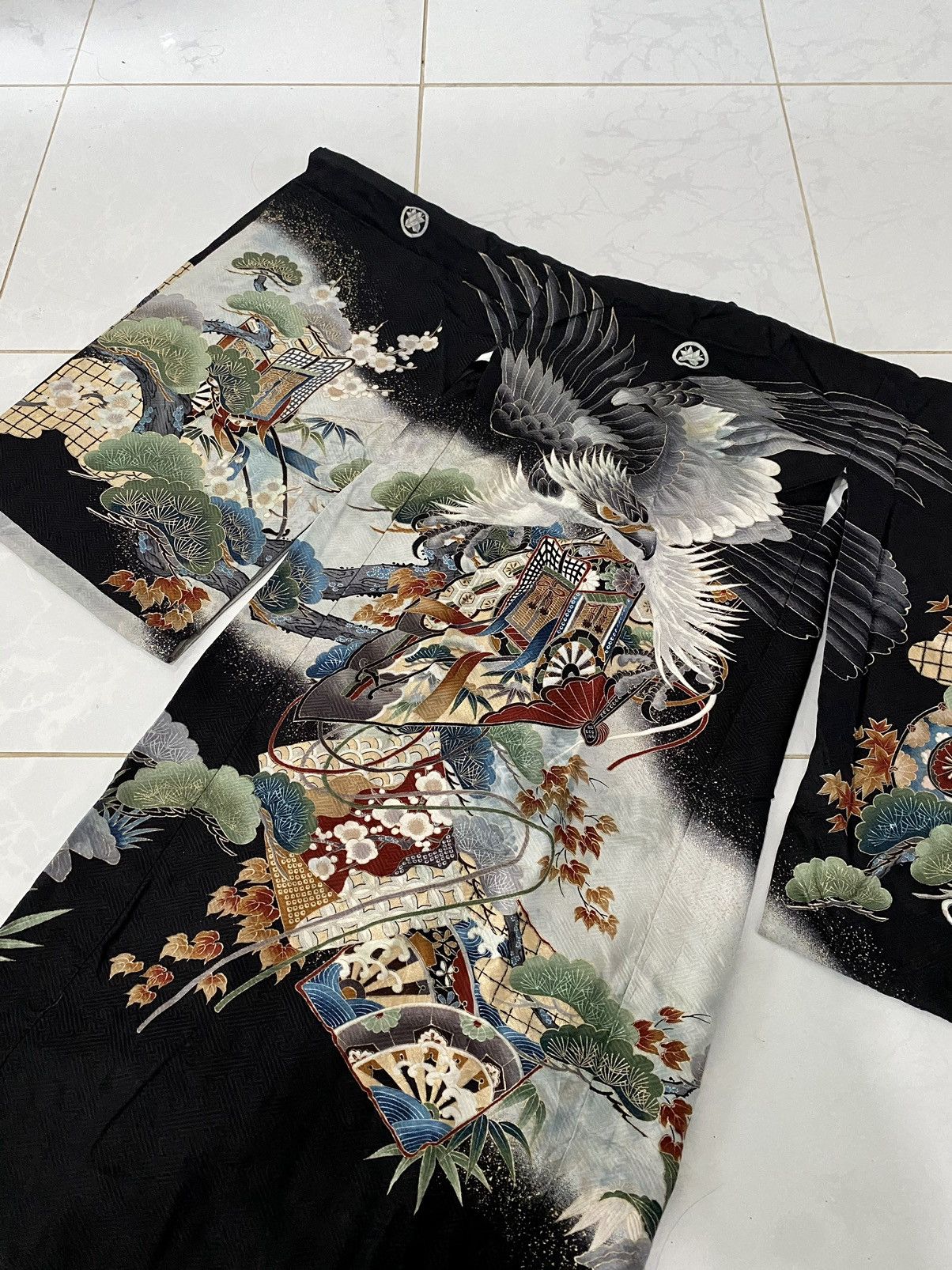 Japanese Brand × Vintage Insane Vintage Japanese Traditional Eagle Full Screen Yakuza Size US XS / EU 42 / 0 - 5 Thumbnail