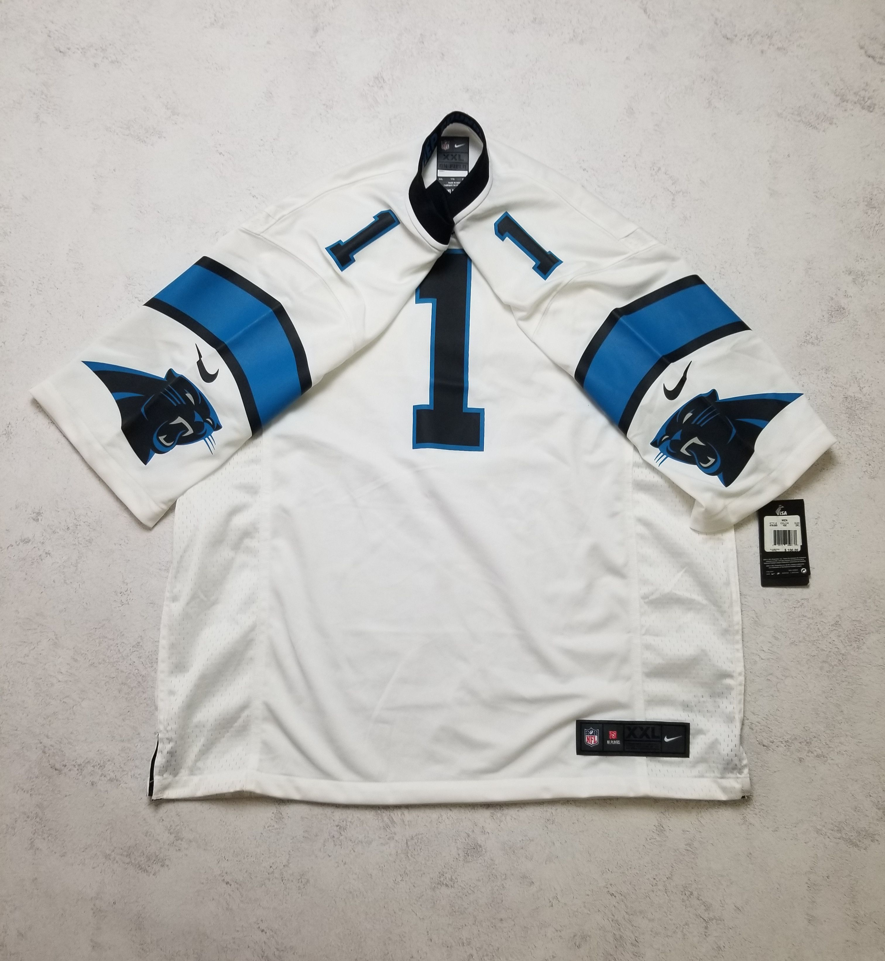 Other Nike Cam Newton #1 Carolina Panthers NFL Jersey Size US XXL / EU 58 / 5 - 2 Thumbnail