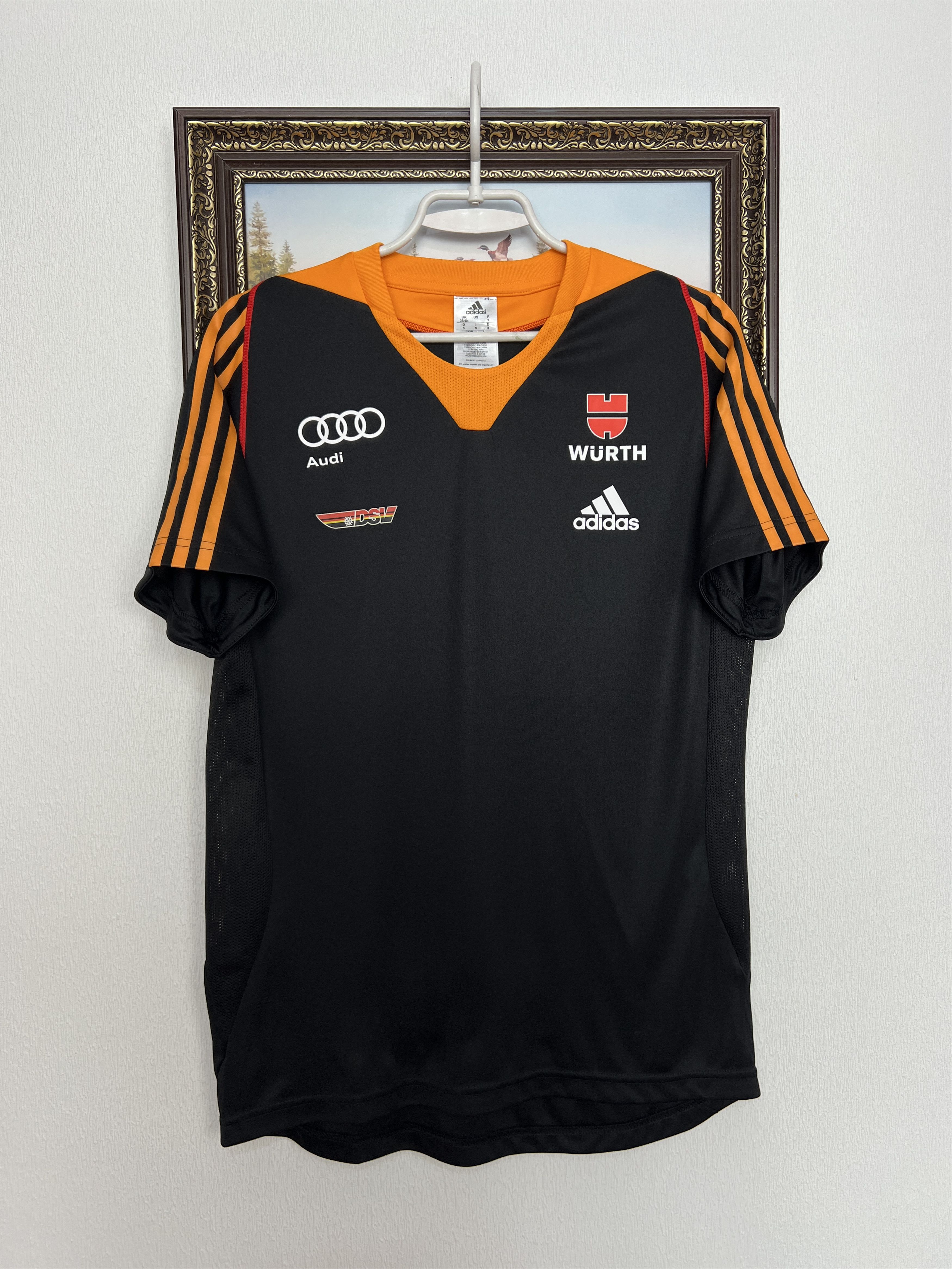 Adidas DSV Germany Olympics Ski Shirt Wurth Jersey Trikot National Size US L / EU 52-54 / 3 - 1 Thumbnail