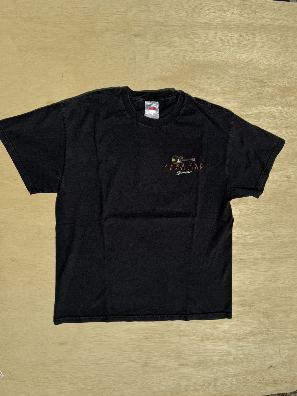Band Tees × Vintage 1999 Guitar Flag Vintage 90’s Rock Band T-Shirt Size US L / EU 52-54 / 3 - 11 Thumbnail