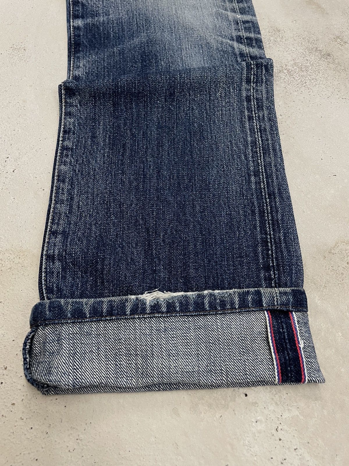 Paul Smith × Paul Smith Red Ear Paul Smith Red Ear Selvedge Distressed Denim Pants (A10) Size US 31 - 15 Thumbnail
